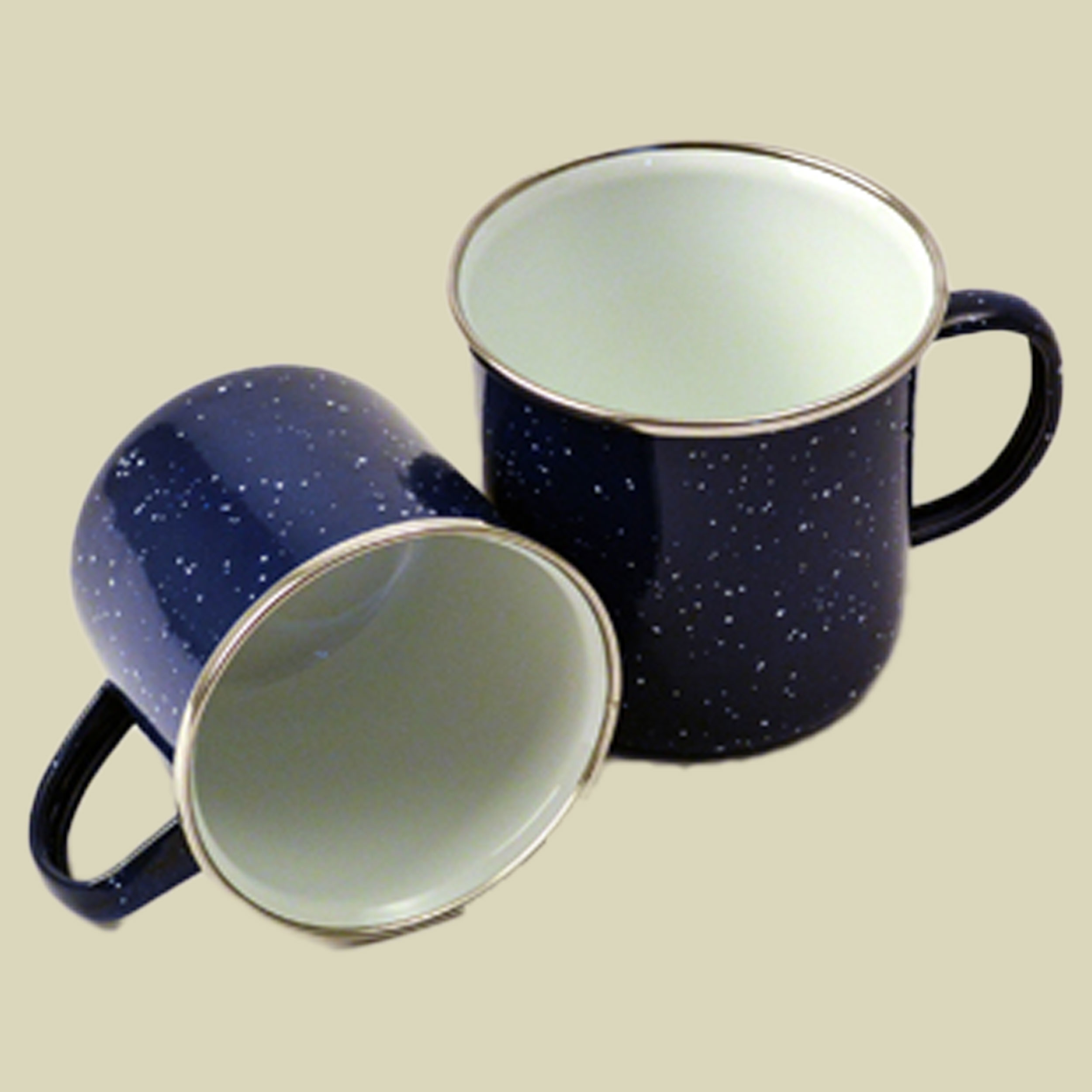 Emaille Tasse 360 ml blau