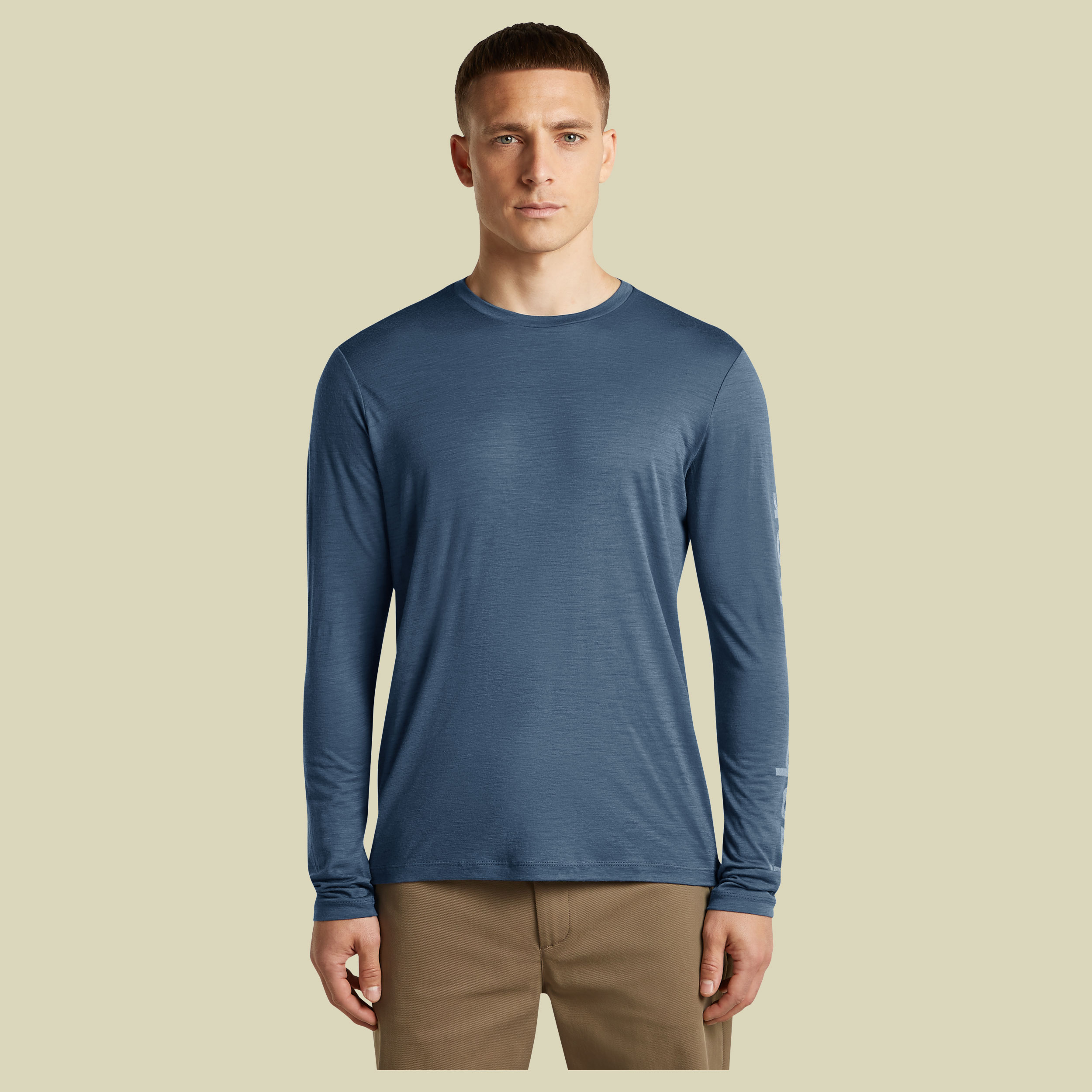 Merino 150 Tech Lite LS Tee IB Vertical Men XL blau - dawn