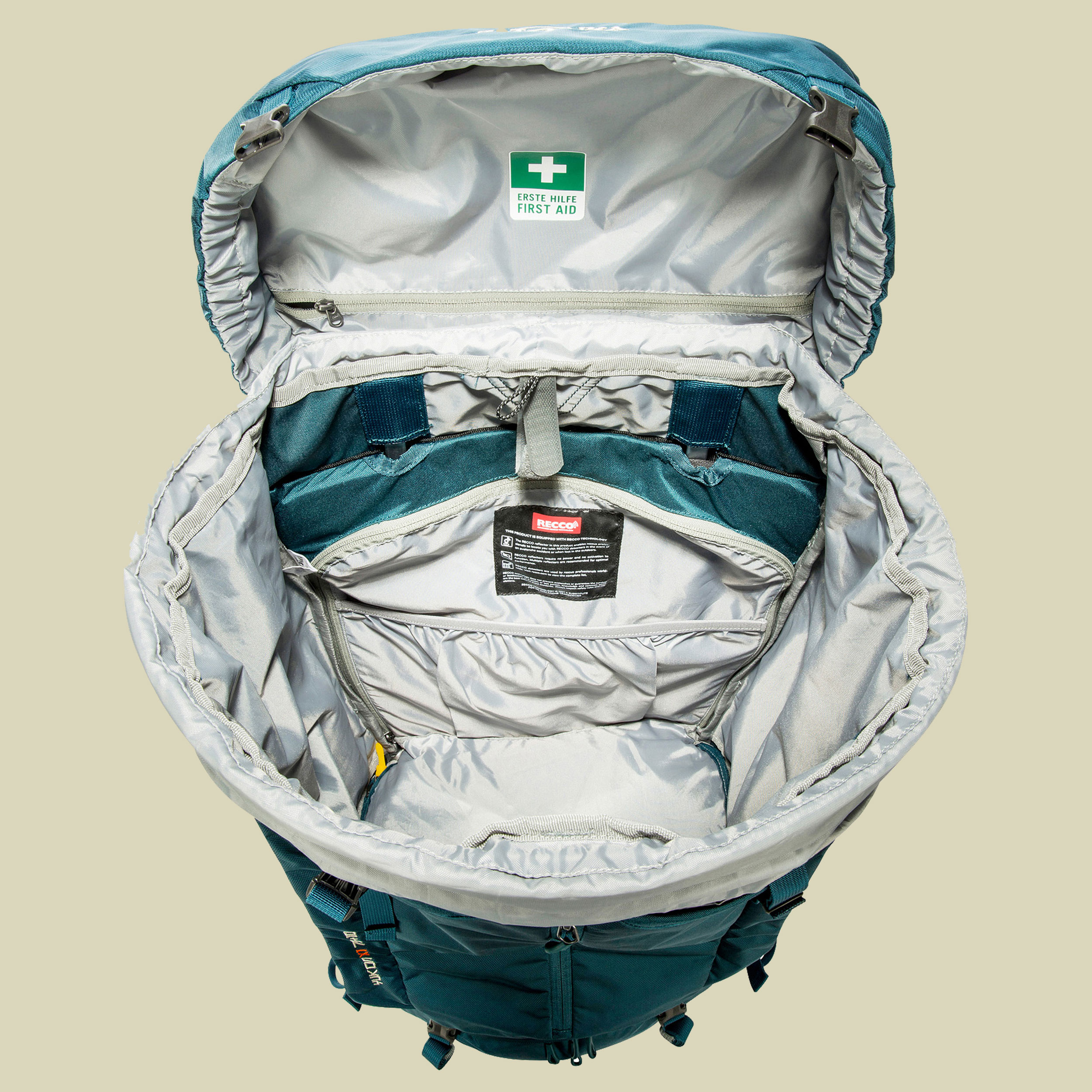 Yukon X1 75+10 grün 75 L + 10 L - Farbe teal green