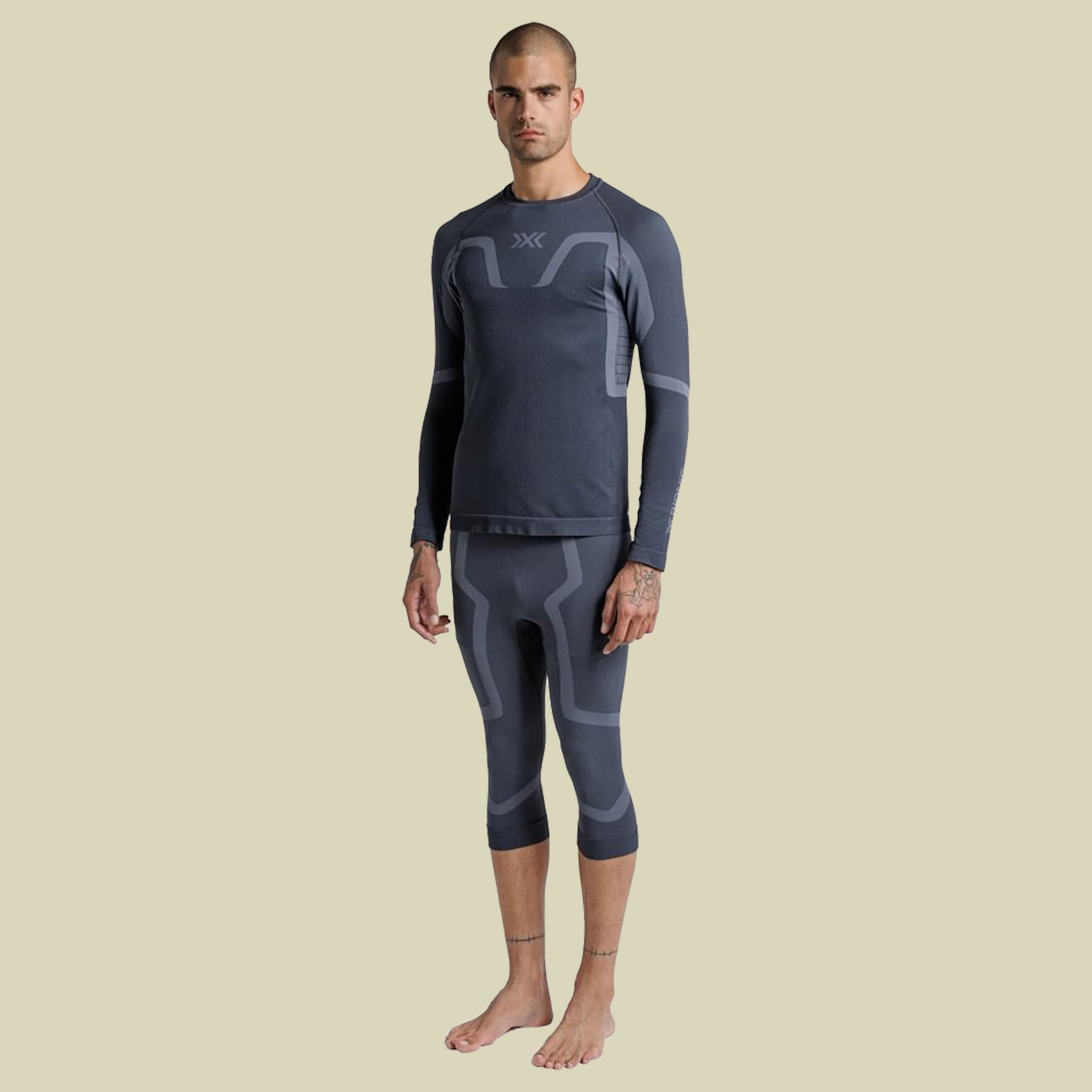 X-Bionic X-Ential 3/4 Tights Men XL grau - anthracite