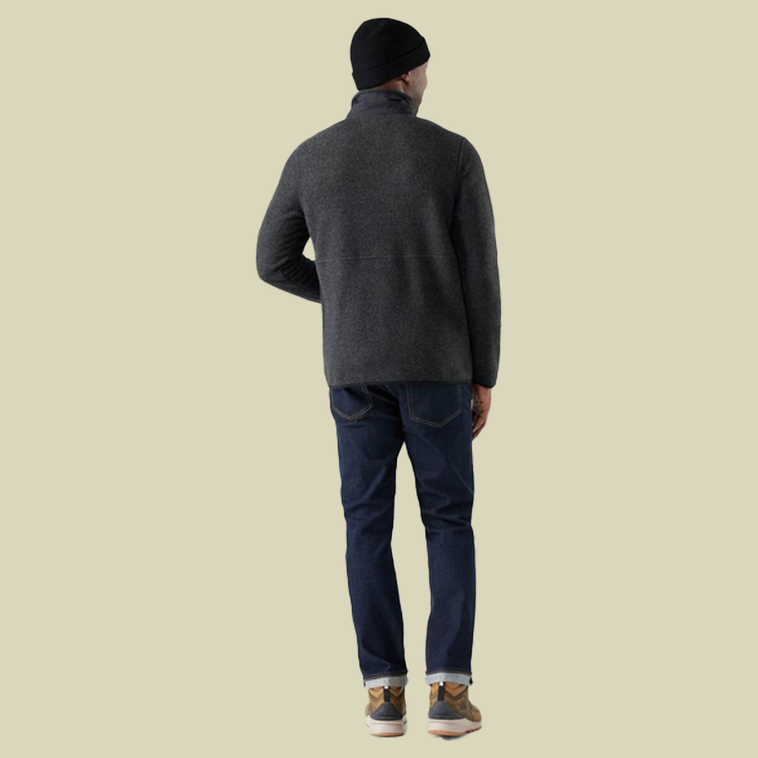 Second Cut Fleece 1/2 Zip Men L grau - charcoal