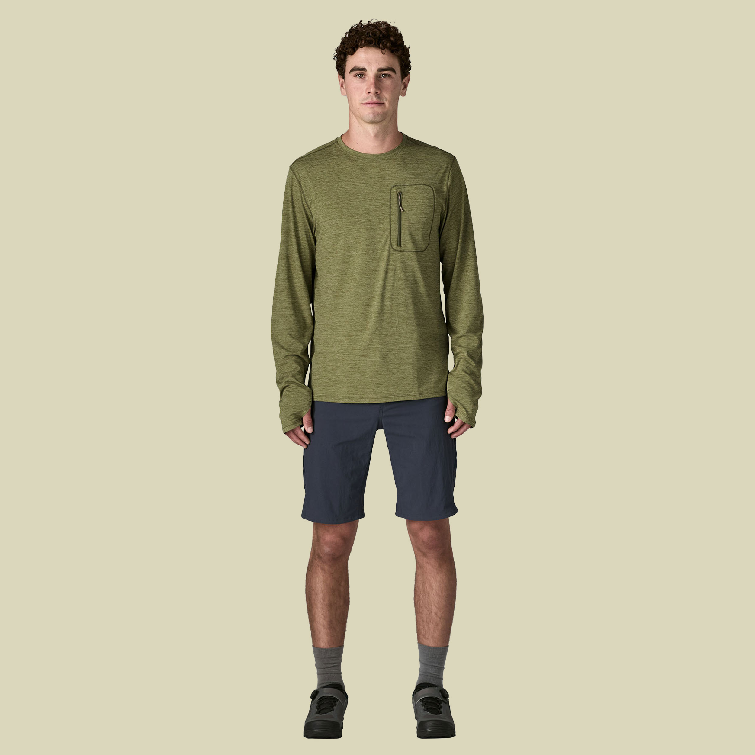 L/S Cap Cool Sun Shirt Men XL grün - caper green - buckhorn green x-dye