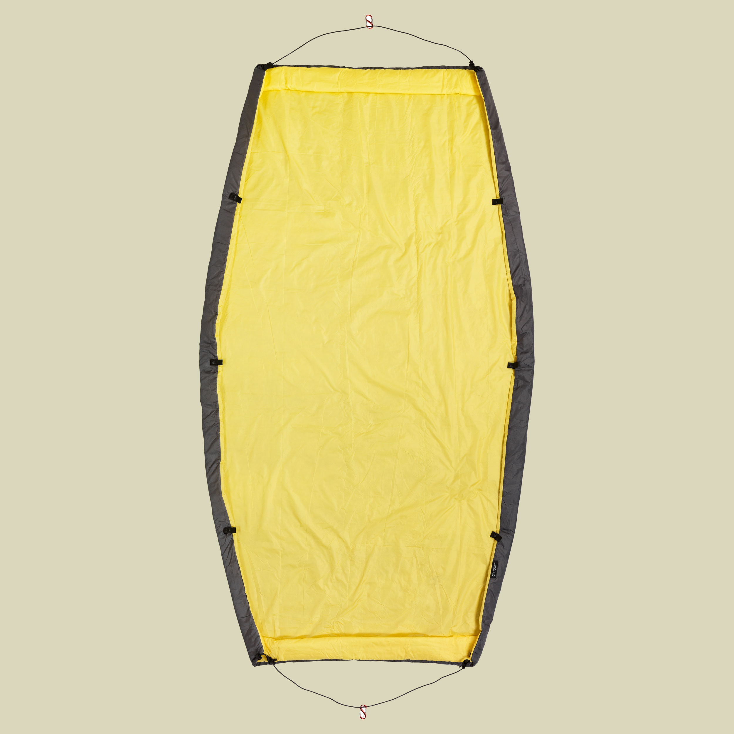 Hammock Underquilt Maße: 205 x 122/88 cm Farbe: shale/yellow sheen