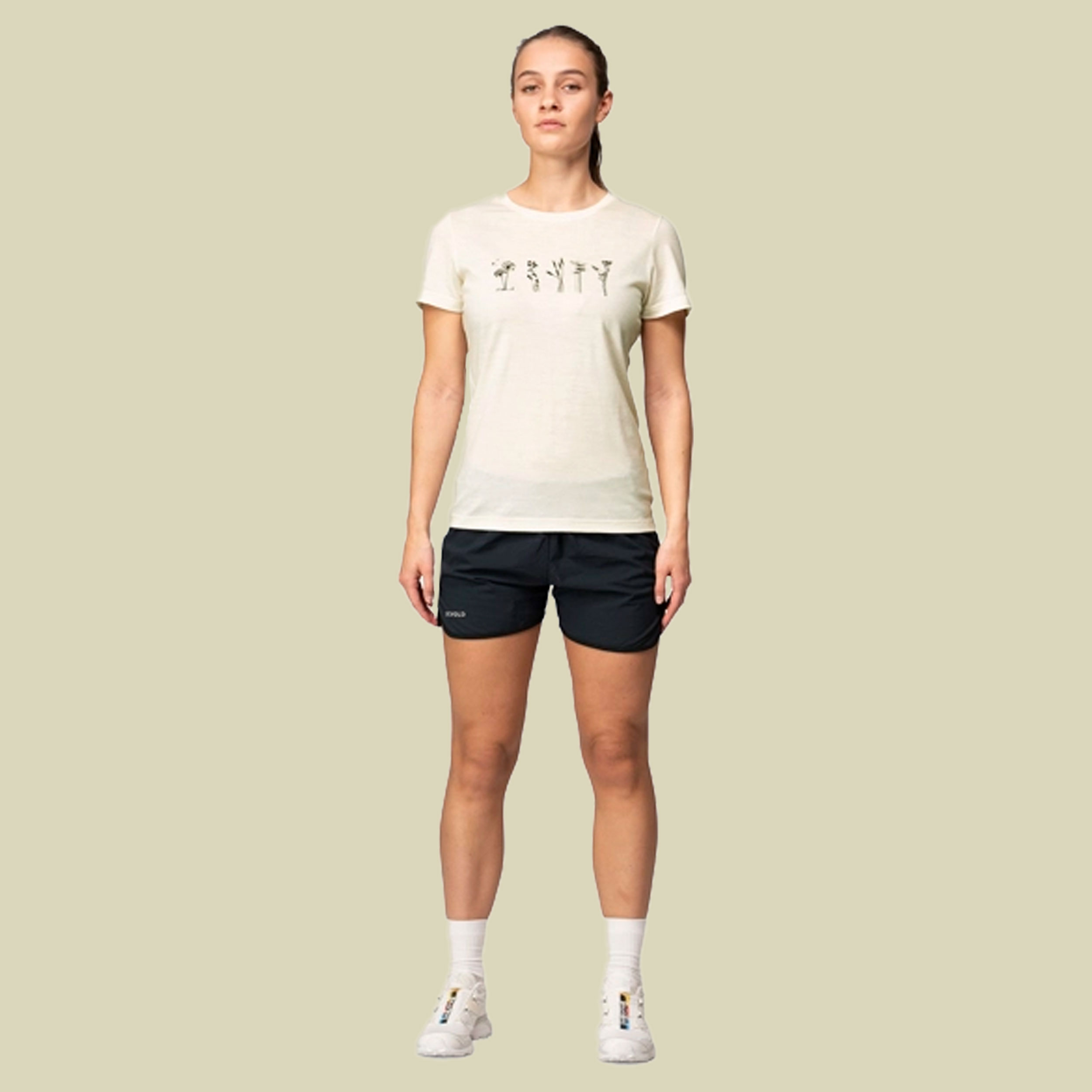 Classic Flowers Tee Woman XS weiß - white