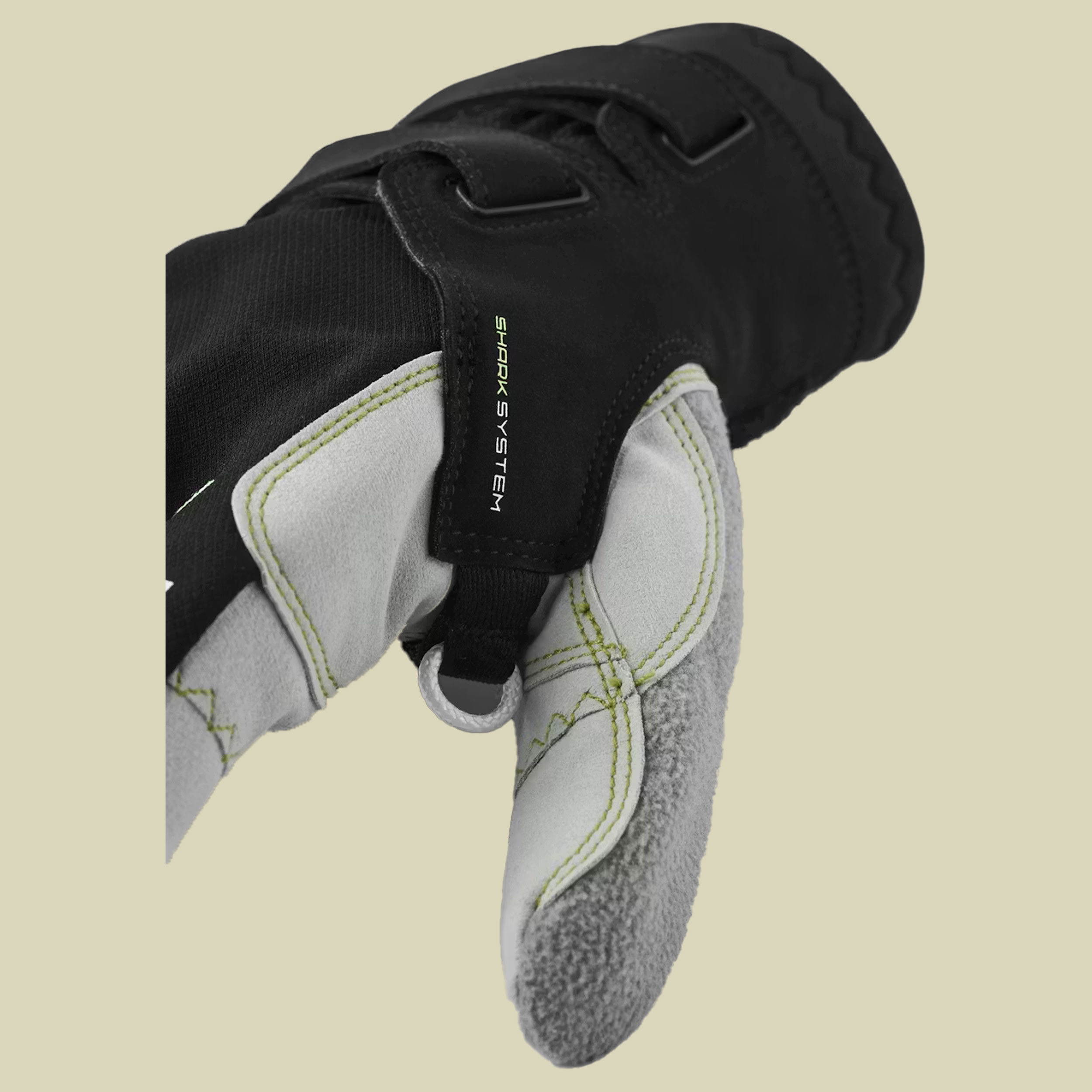 XC Ergo Grip Shark - 5 Finger 11 schwarz - black/light grey