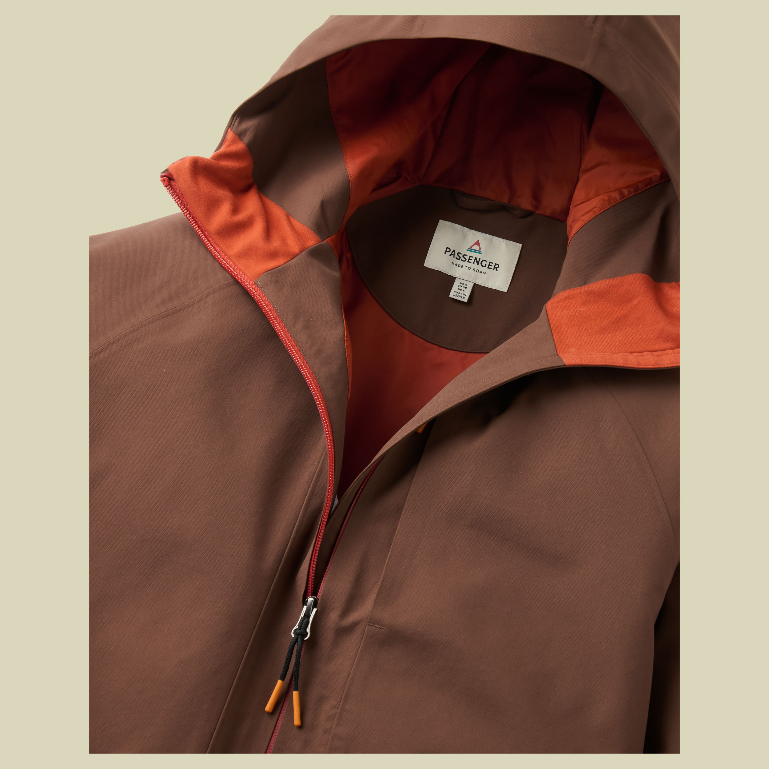 Serein Waterproof Parka Women XL Chestnut