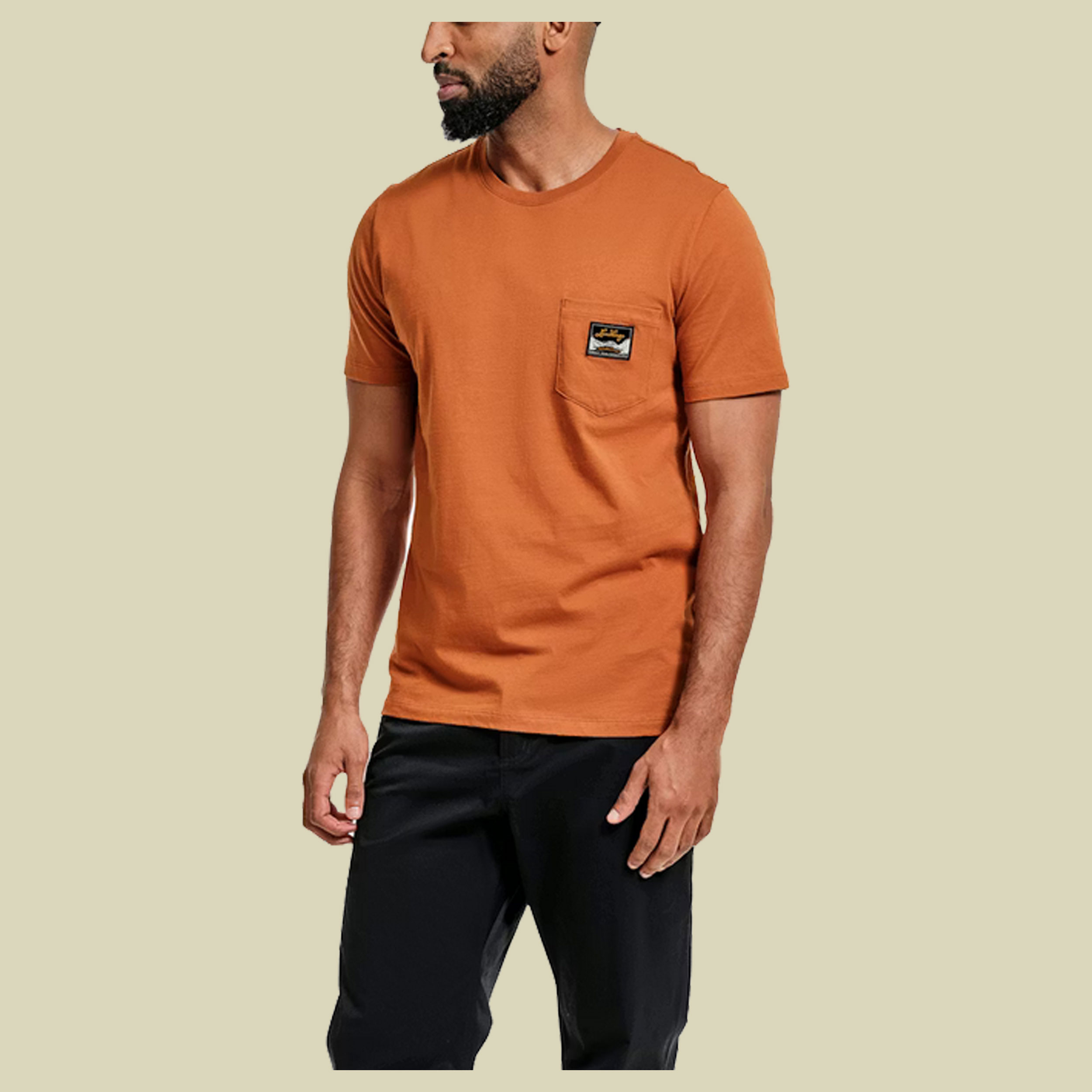 Knak Tee Men L braun - almond