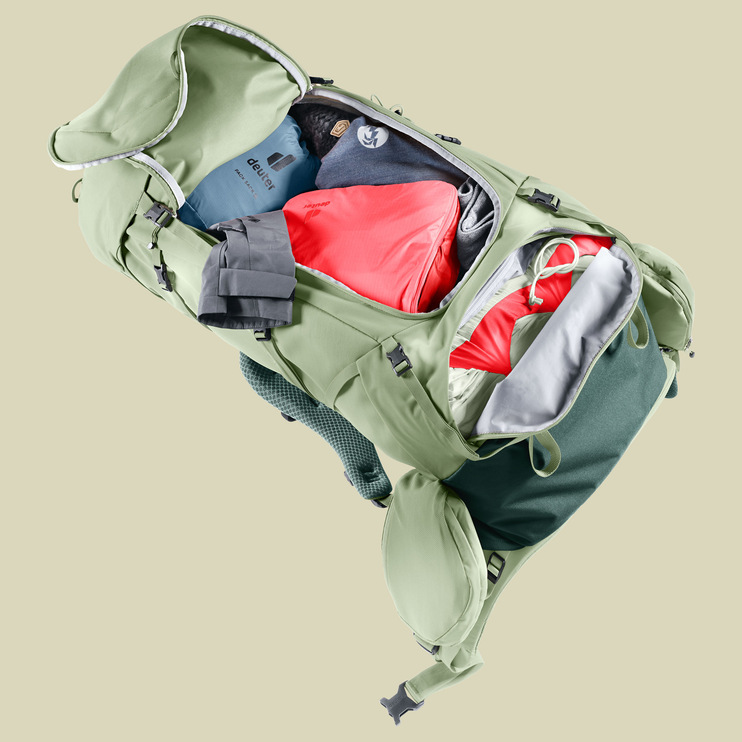 Aircontact Core 55+10 SL Women 55 + 10 grün - grove-ivy