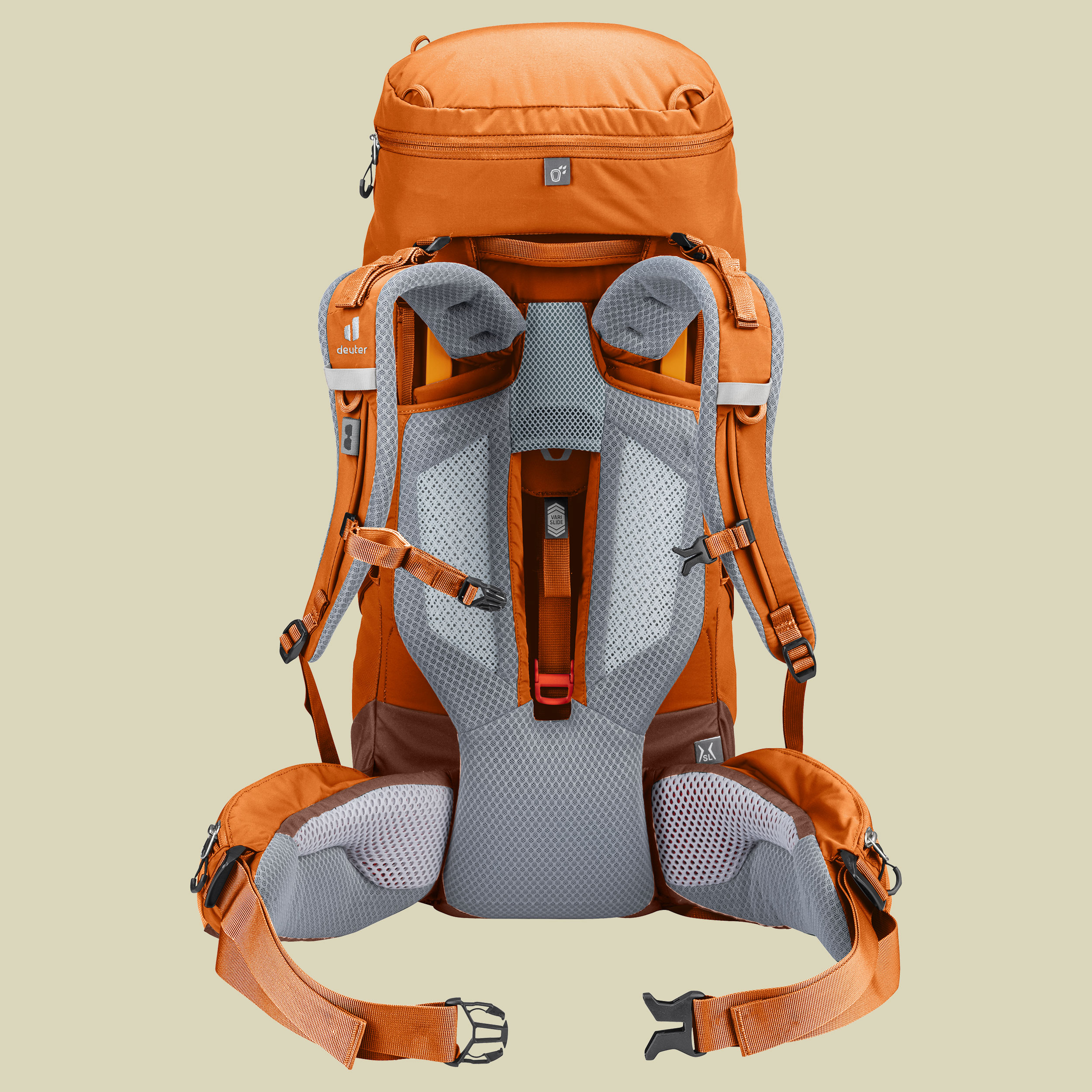 Aircontact Core 35+10 SL braun 35 L + 10 L - Farbe chestnut-umbrau