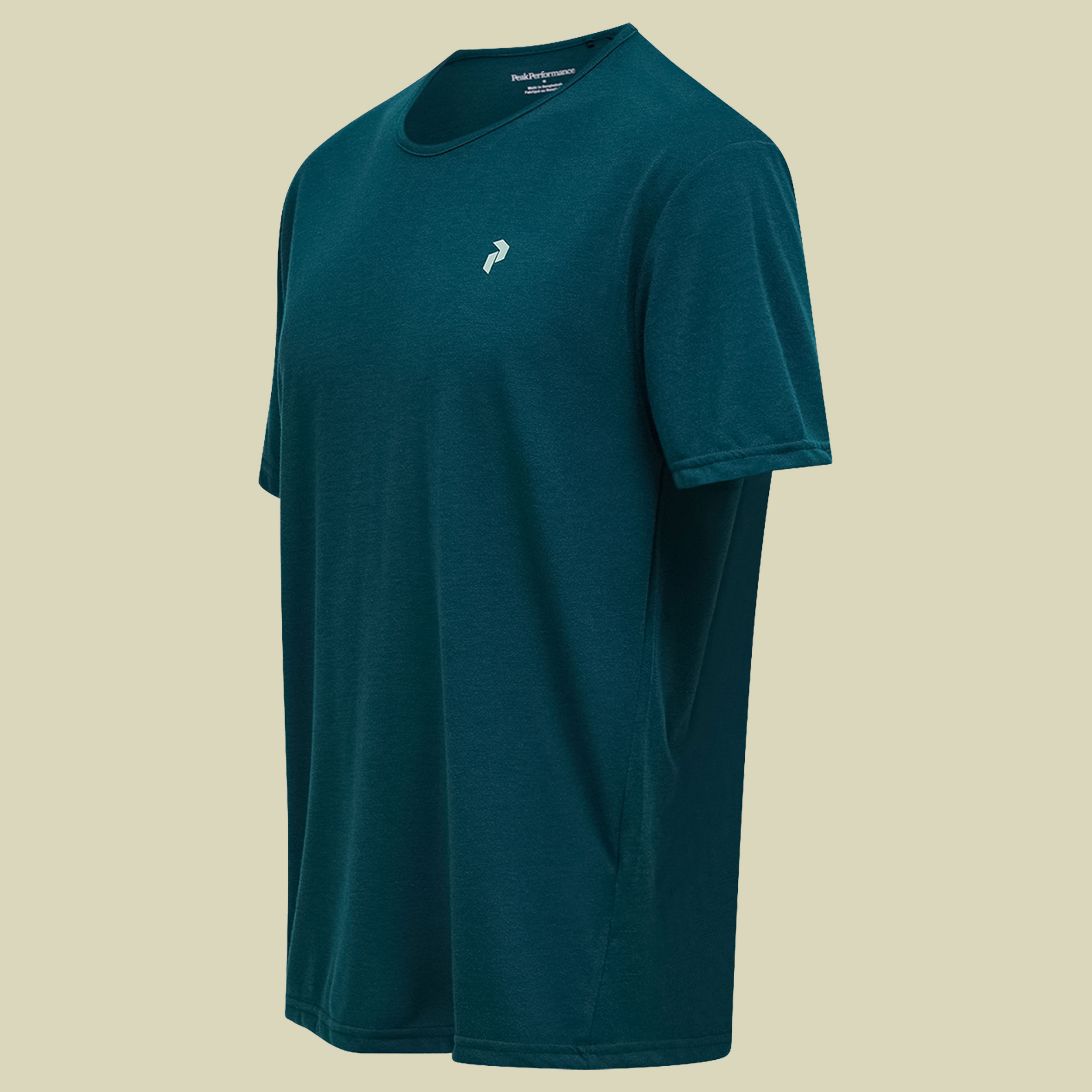 Wool Blend SS Tee Men XL türkis - ponderosa pine