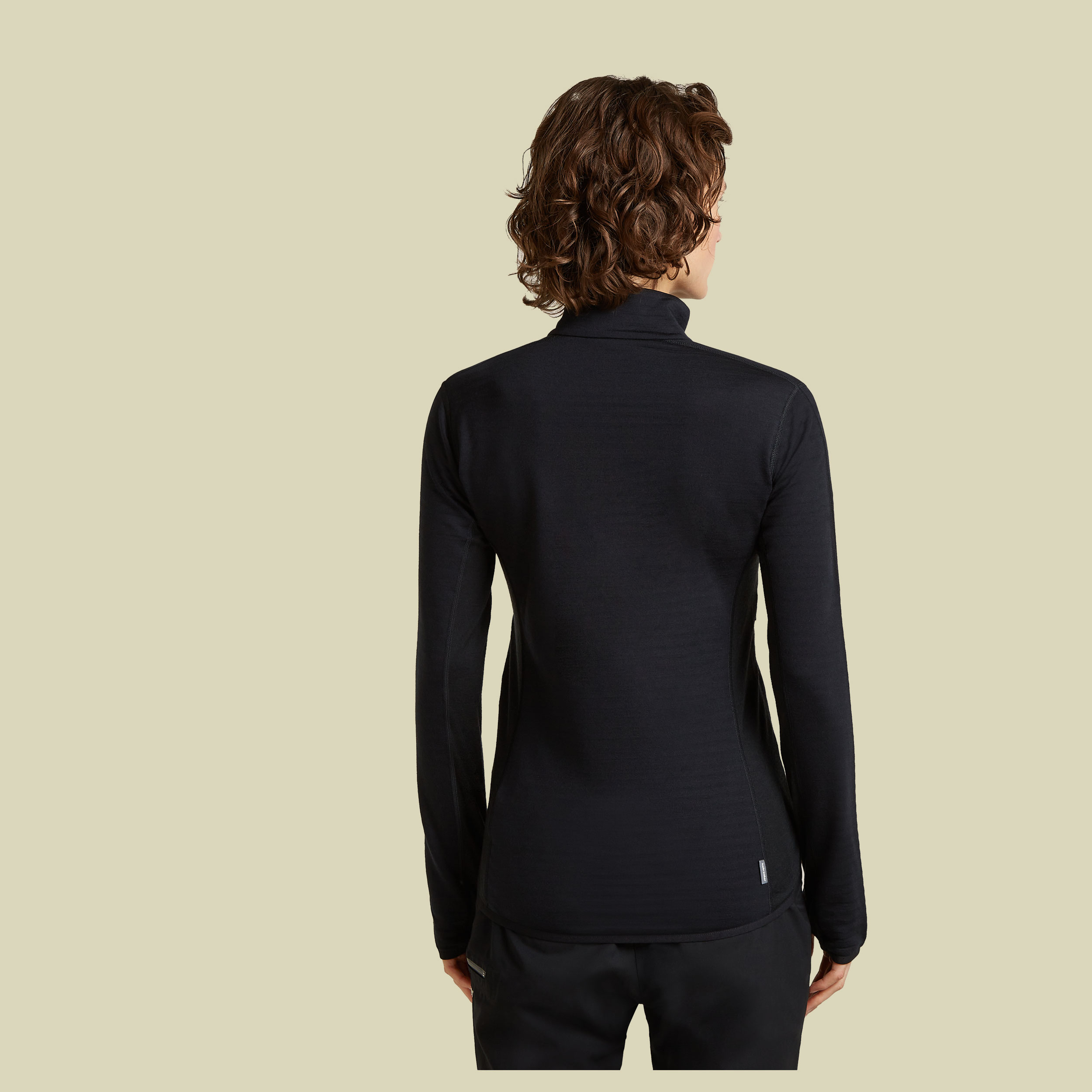 Merino 300 RealFleece Descender LS Zip Women XL schwarz - black