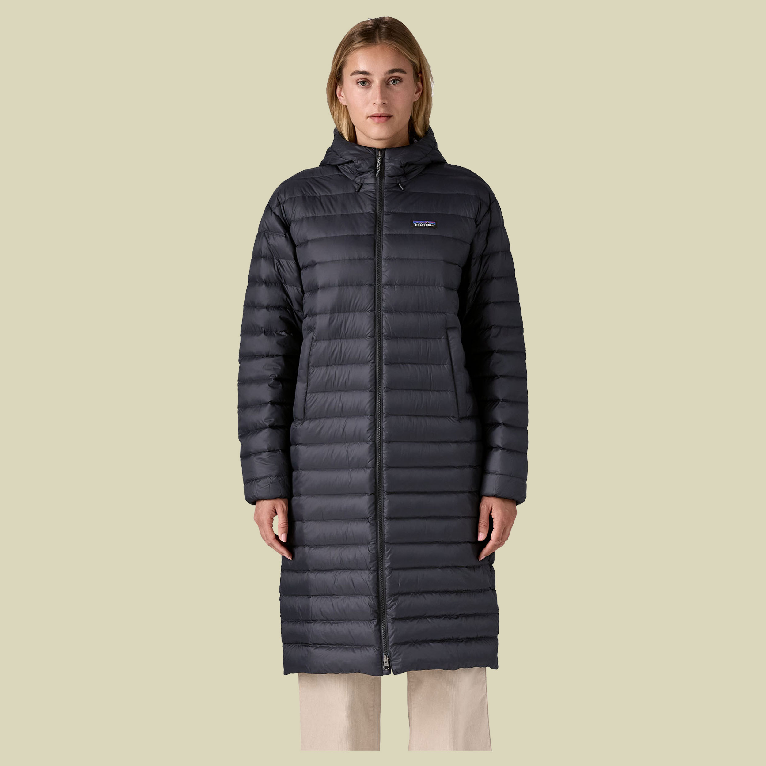 Recycled Down Sweater Parka Women XS schwarz - black