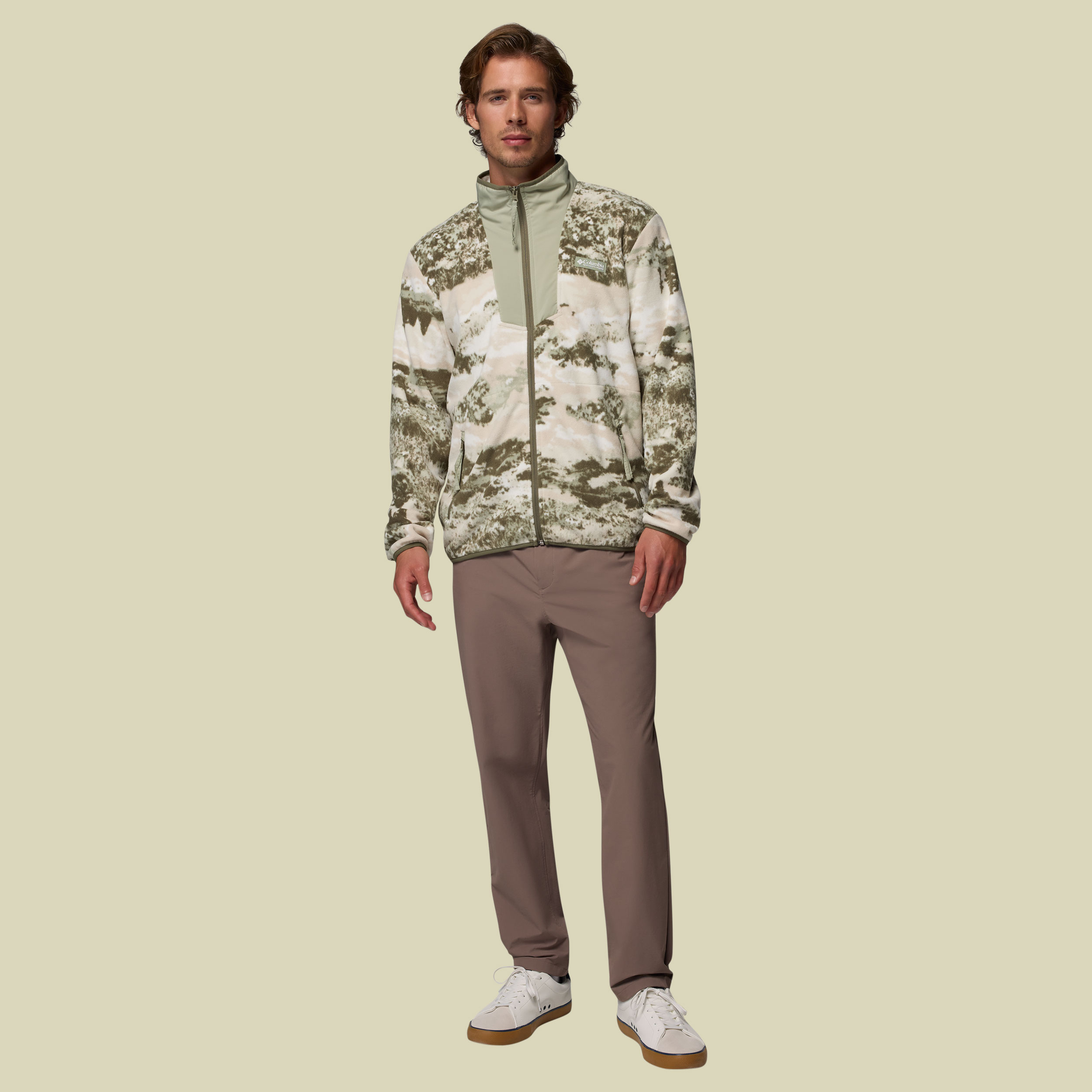 Sequoia Grove Printed Full Zip Men S mehrfarbig grün - safari,fieldaze