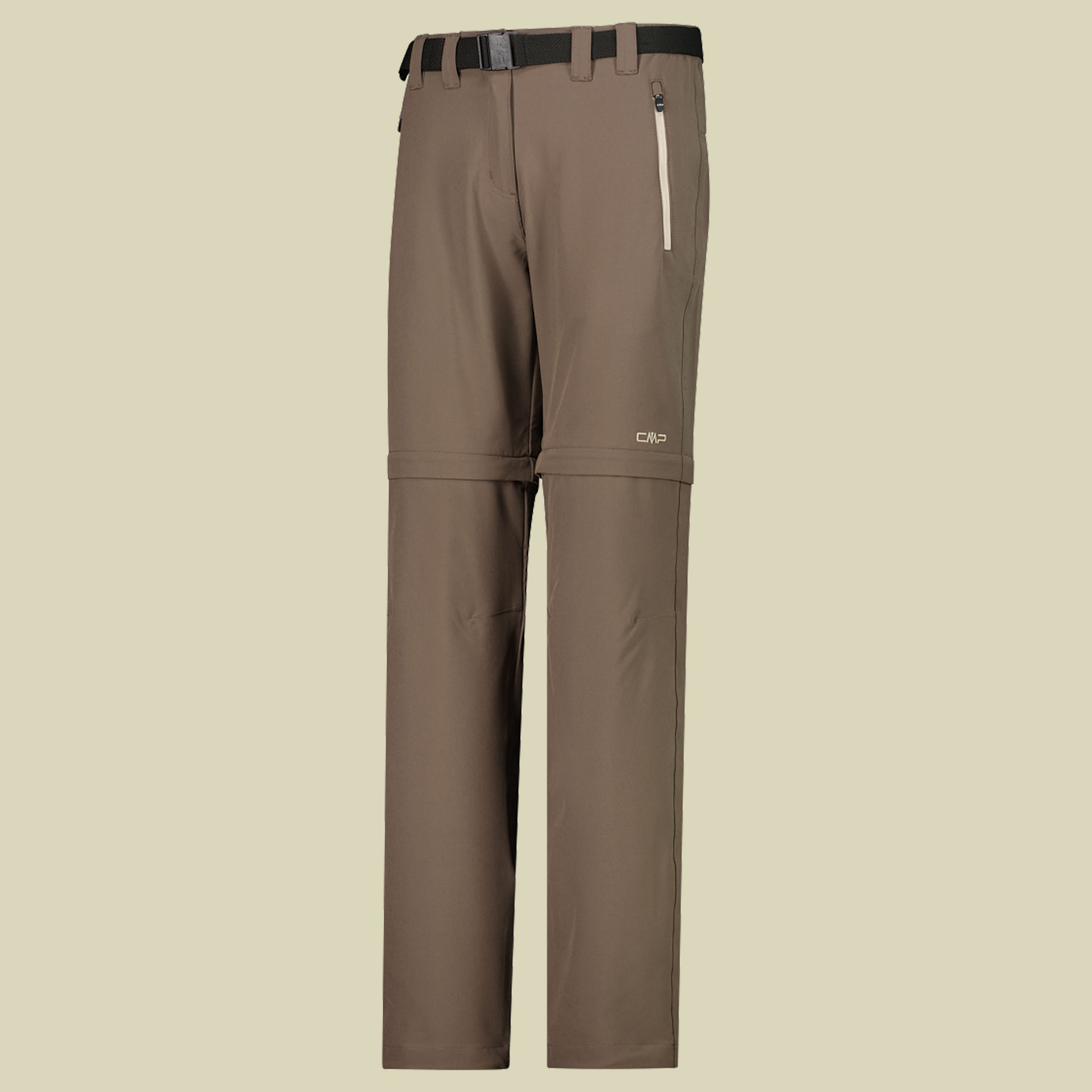 Woman Pant Zip Off Stretch 3T51446 braun2 44 - Farbe toffee