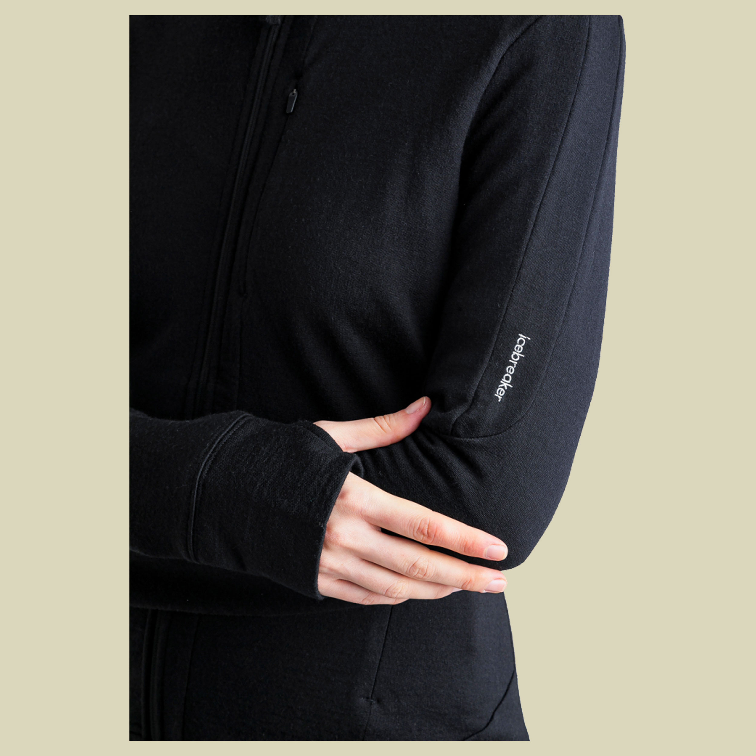 Merino 260 Quantum IV LS Zip Women M schwarz-1 - black