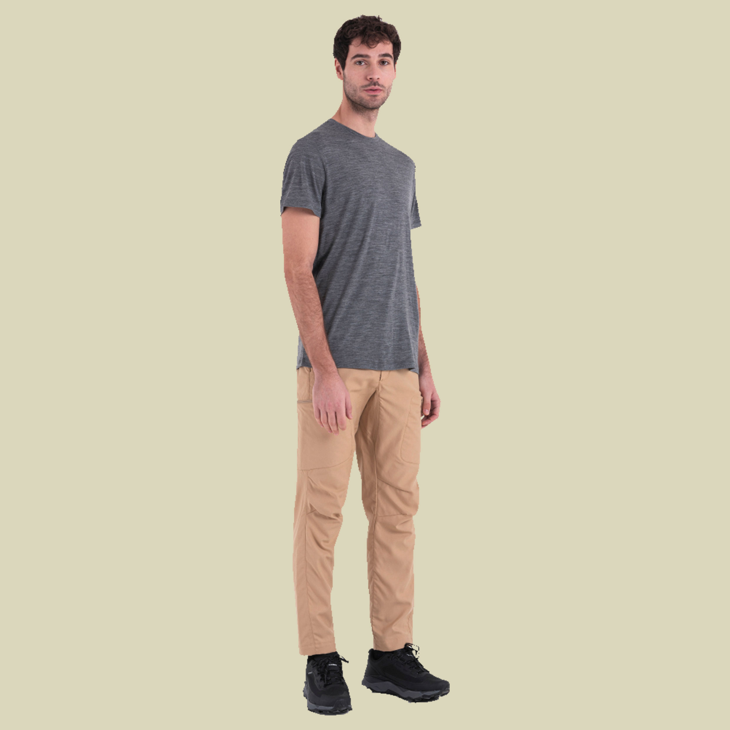 Merino 150 Tech Lite III SS Tee Men S grau - gritstone HTHR-013