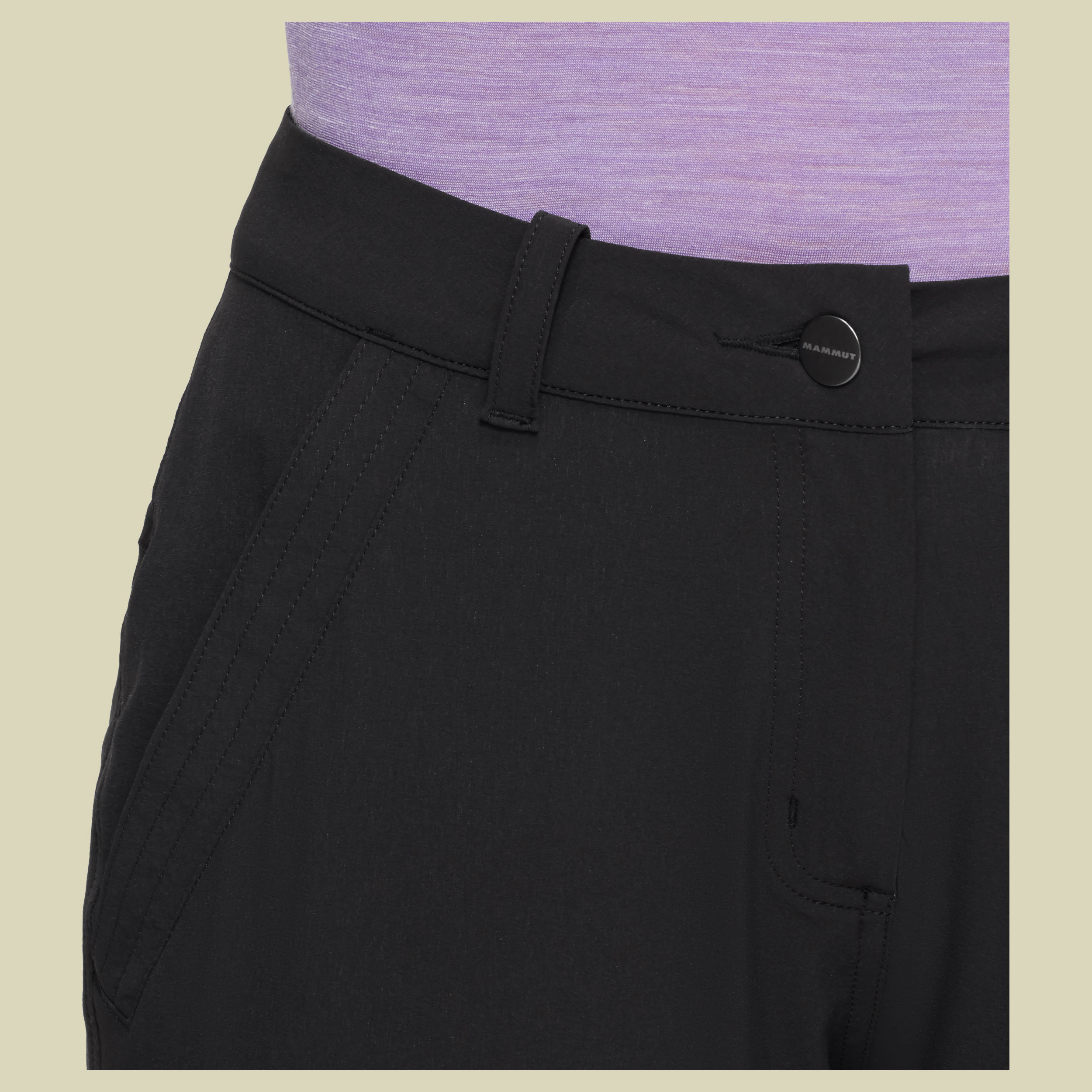 Hiking V Pants Women 40 schwarz - black