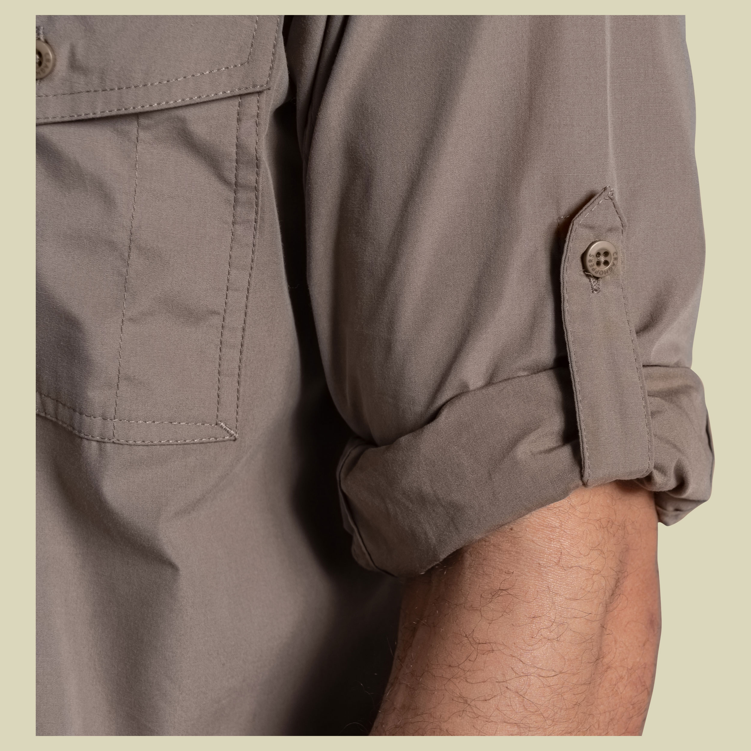 Kiwi II Long Sleeved Shirt Men XXL braun - pebble