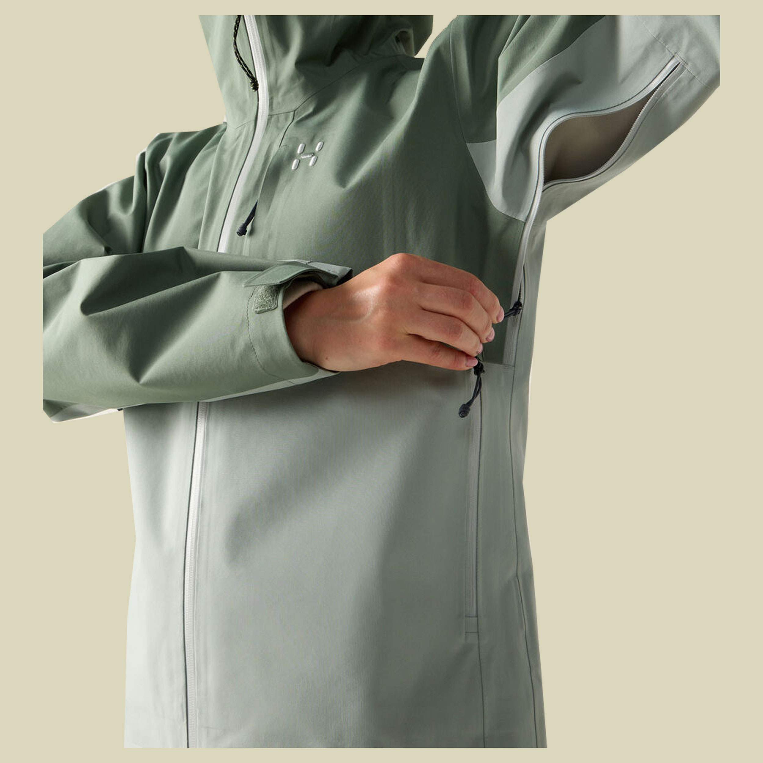 Front Proof II Jacket Women XXL grün- chlorophyll green/dew green