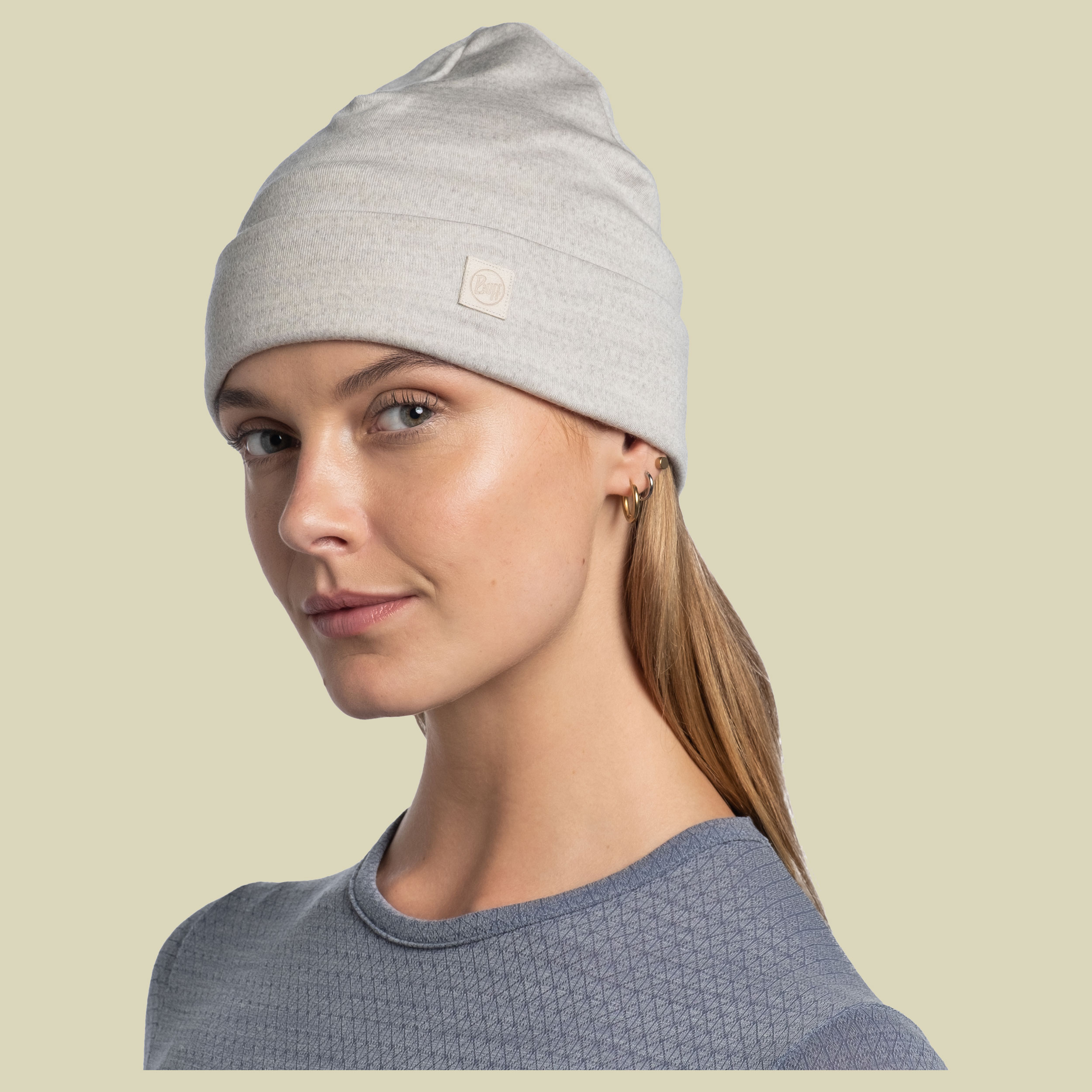 Heavyweight Merino Wool Hat grau - solid cloud