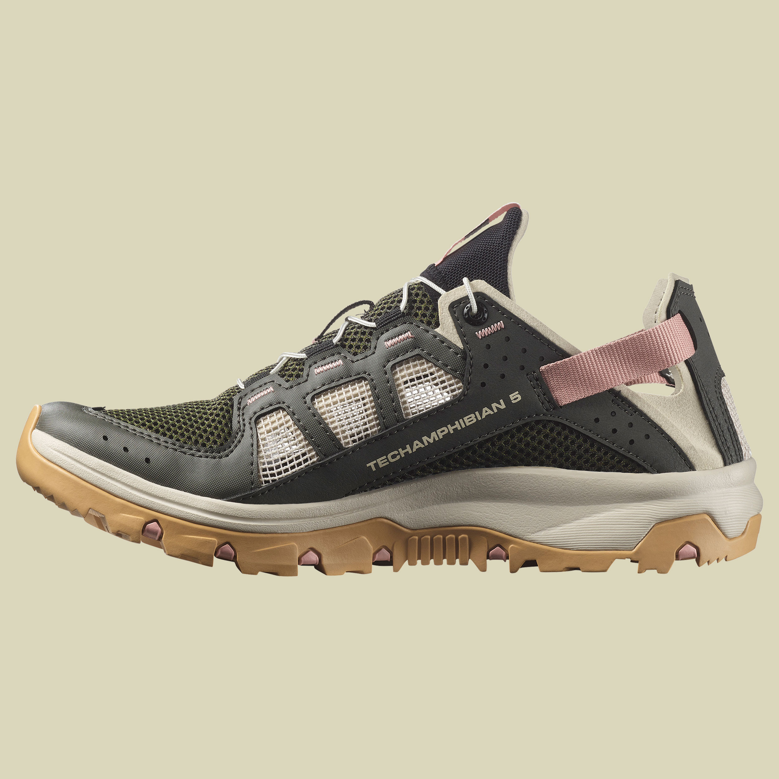 Techamphibian 5 Women grau UK 9 - Farbe peat/rainy day/hyma pink