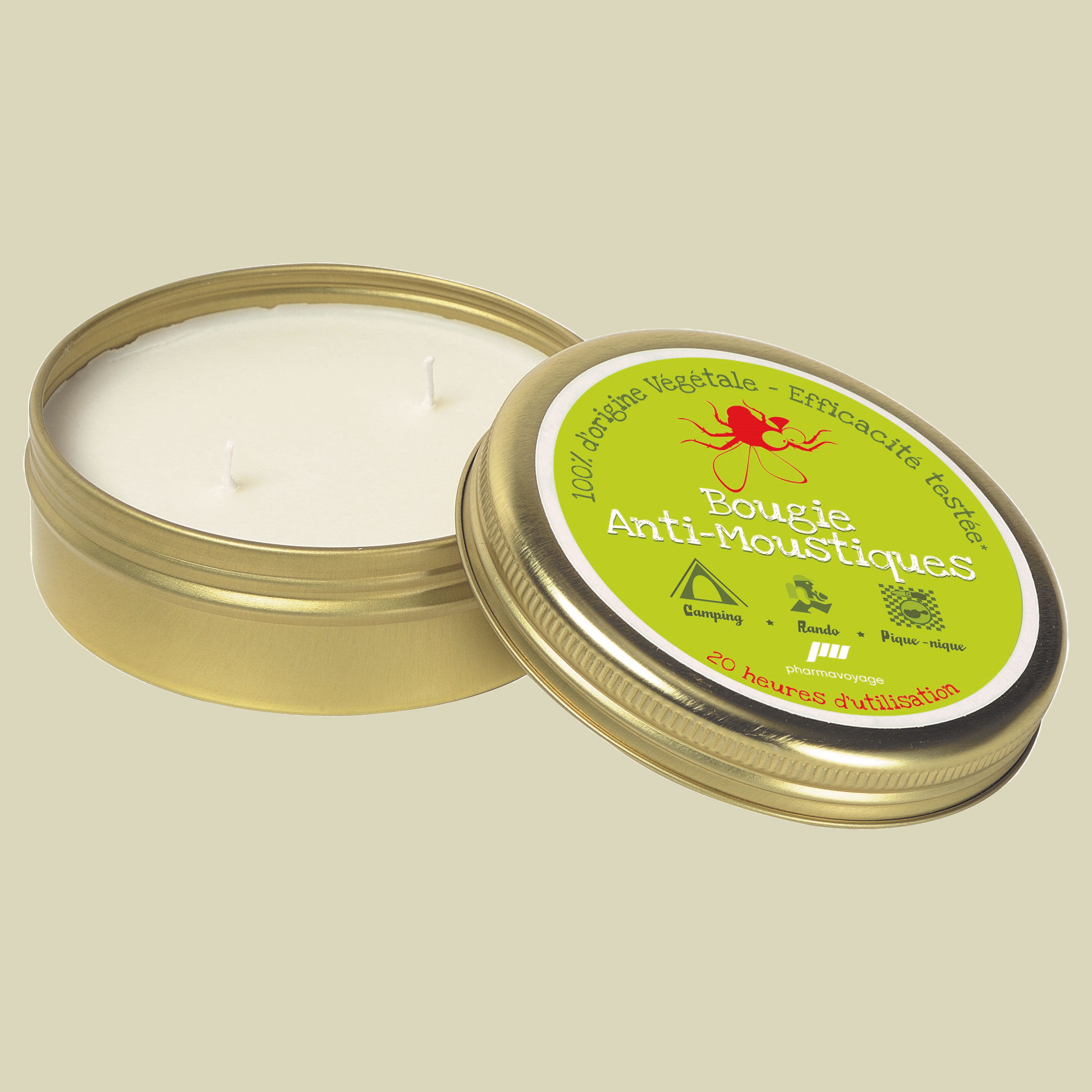 Anti-Mücken Kerze - Geraniol one size