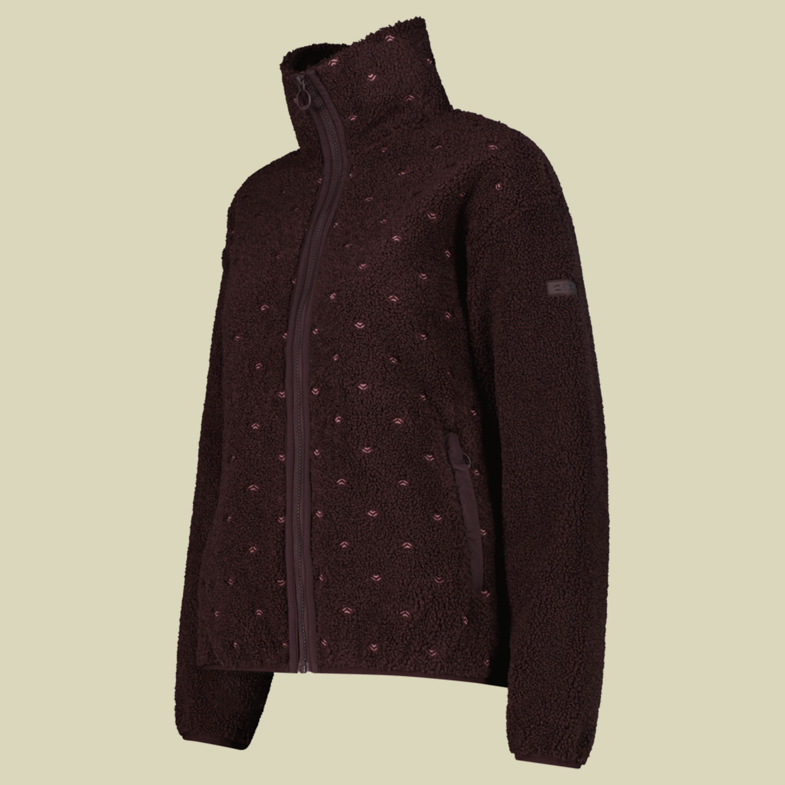 Jacket Soft Teddy Women 36P2926 44 rot - black berry C595