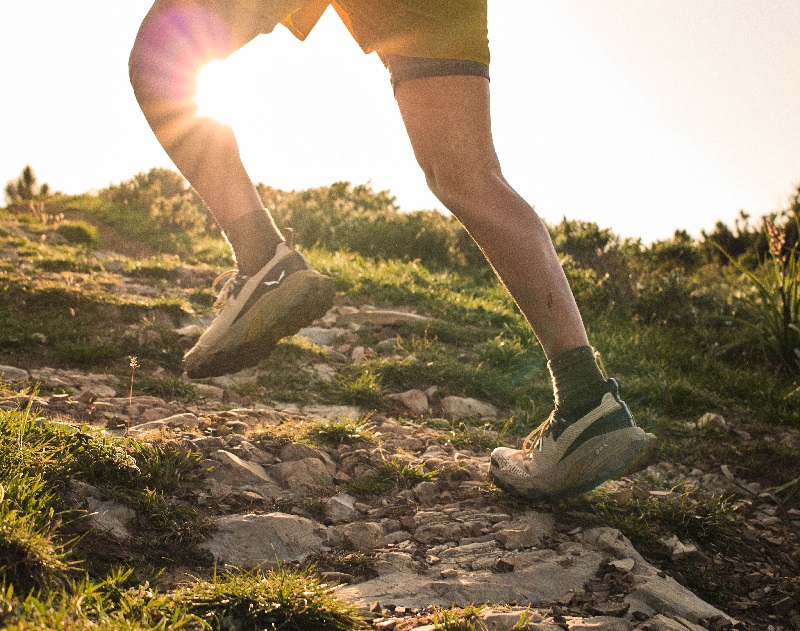 Salewa Schuhe im Einsatz auf felsigem Untergrund