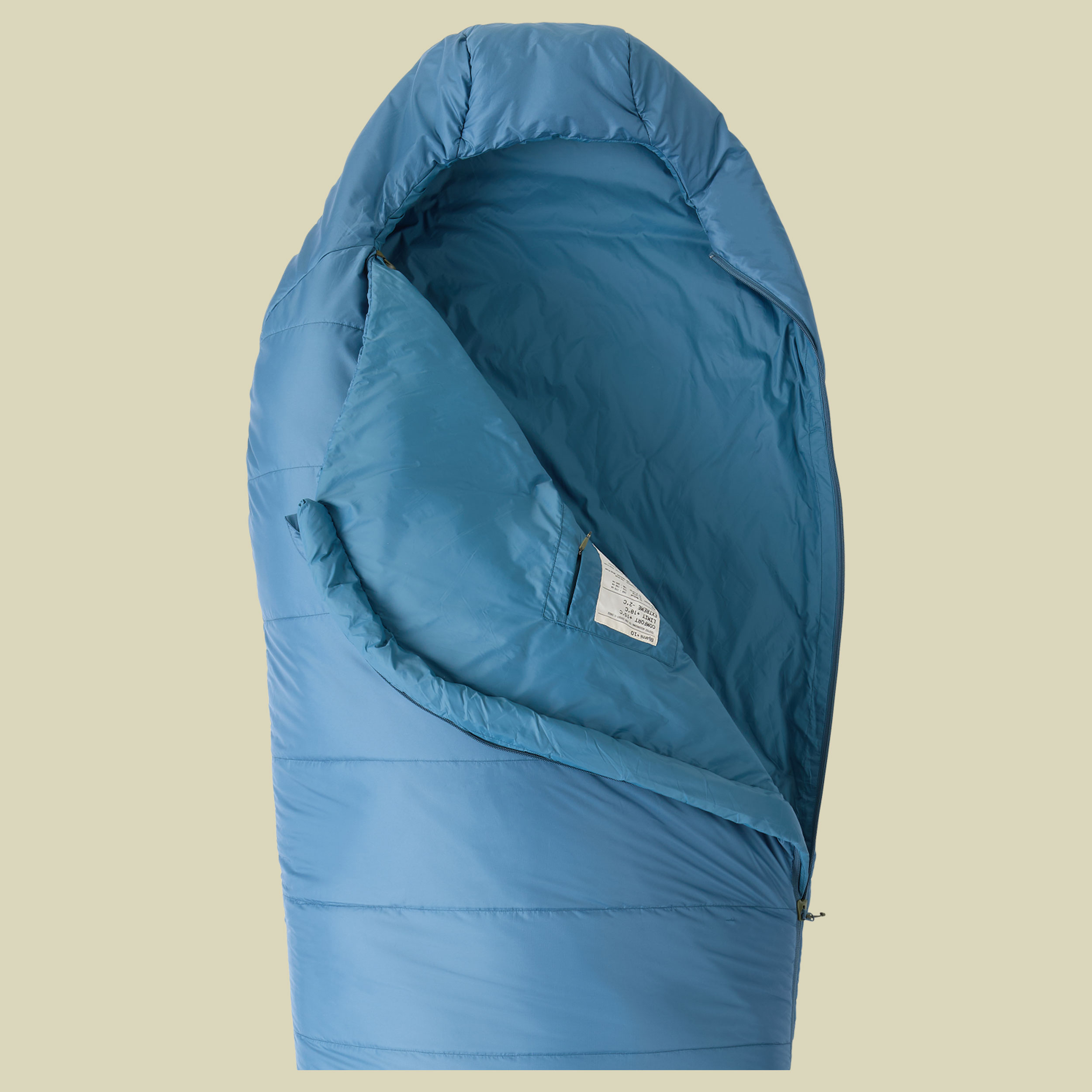 Bjarni +10° Mummy Sleeping Bag 205 cm (XL) links - aegan blue