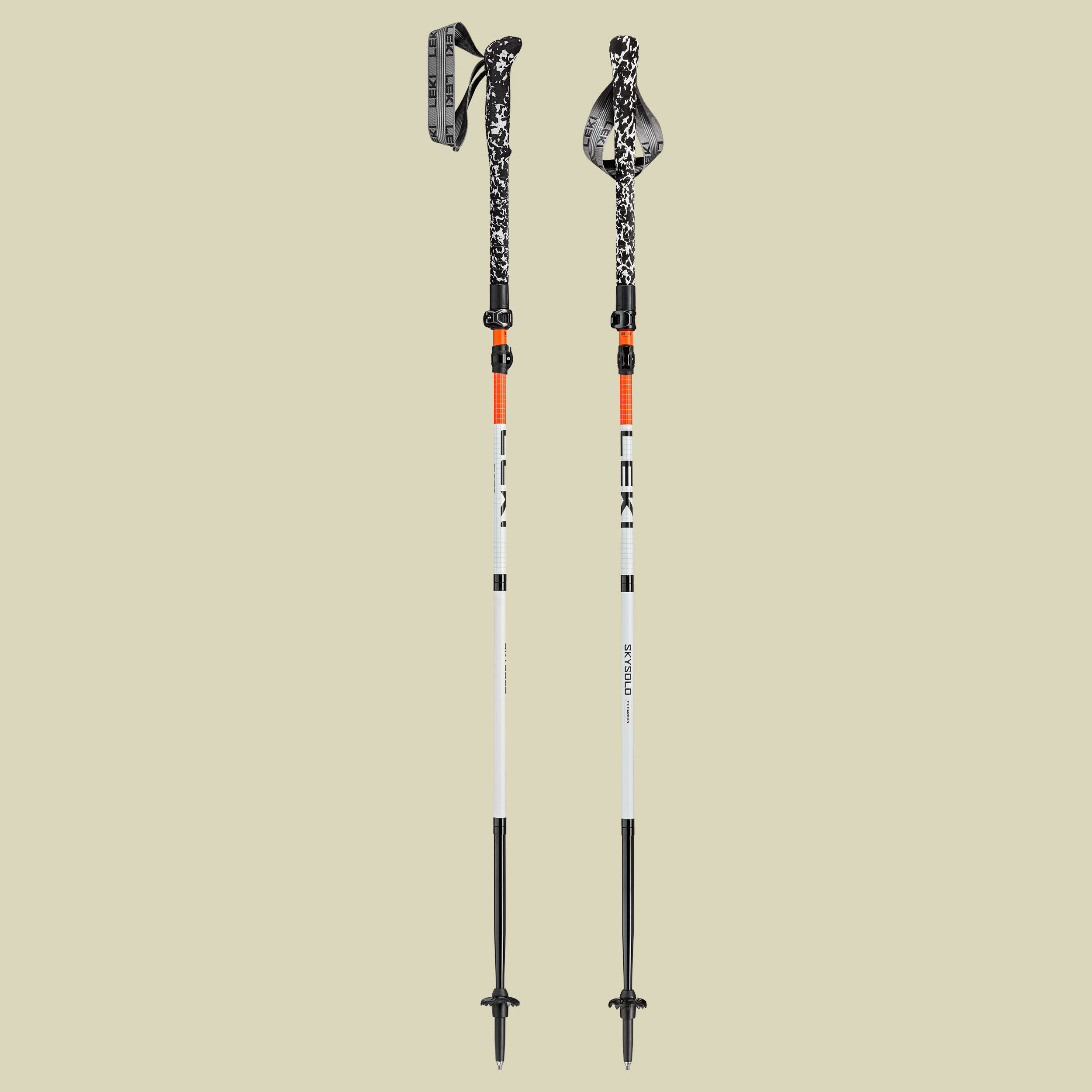 Skysolo FX Carbon Länge 120 - 140 cm Farbe neonorange-white-black