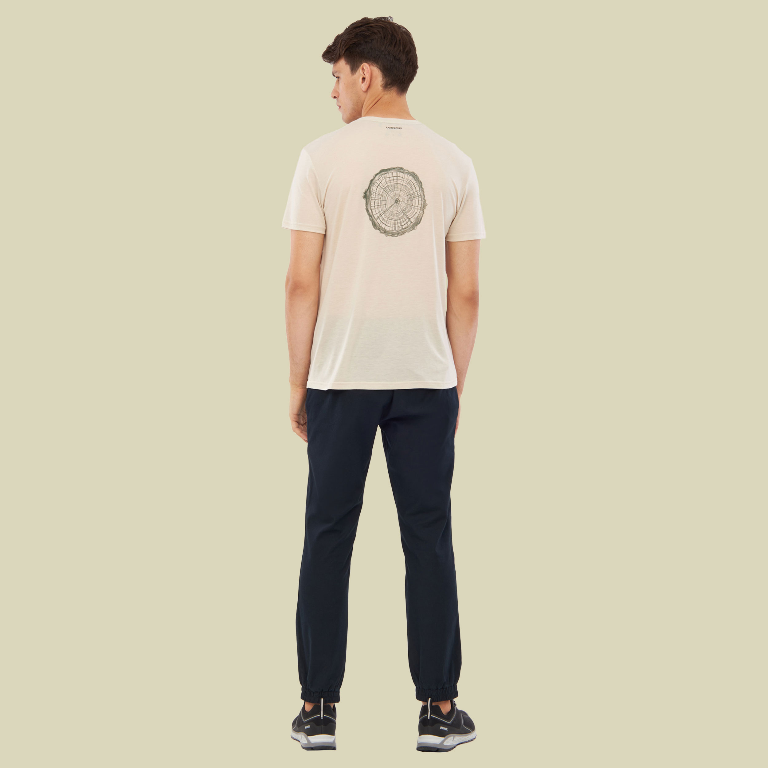 T-Shirt Rune Bamboo Men XXL beige - beige/olive