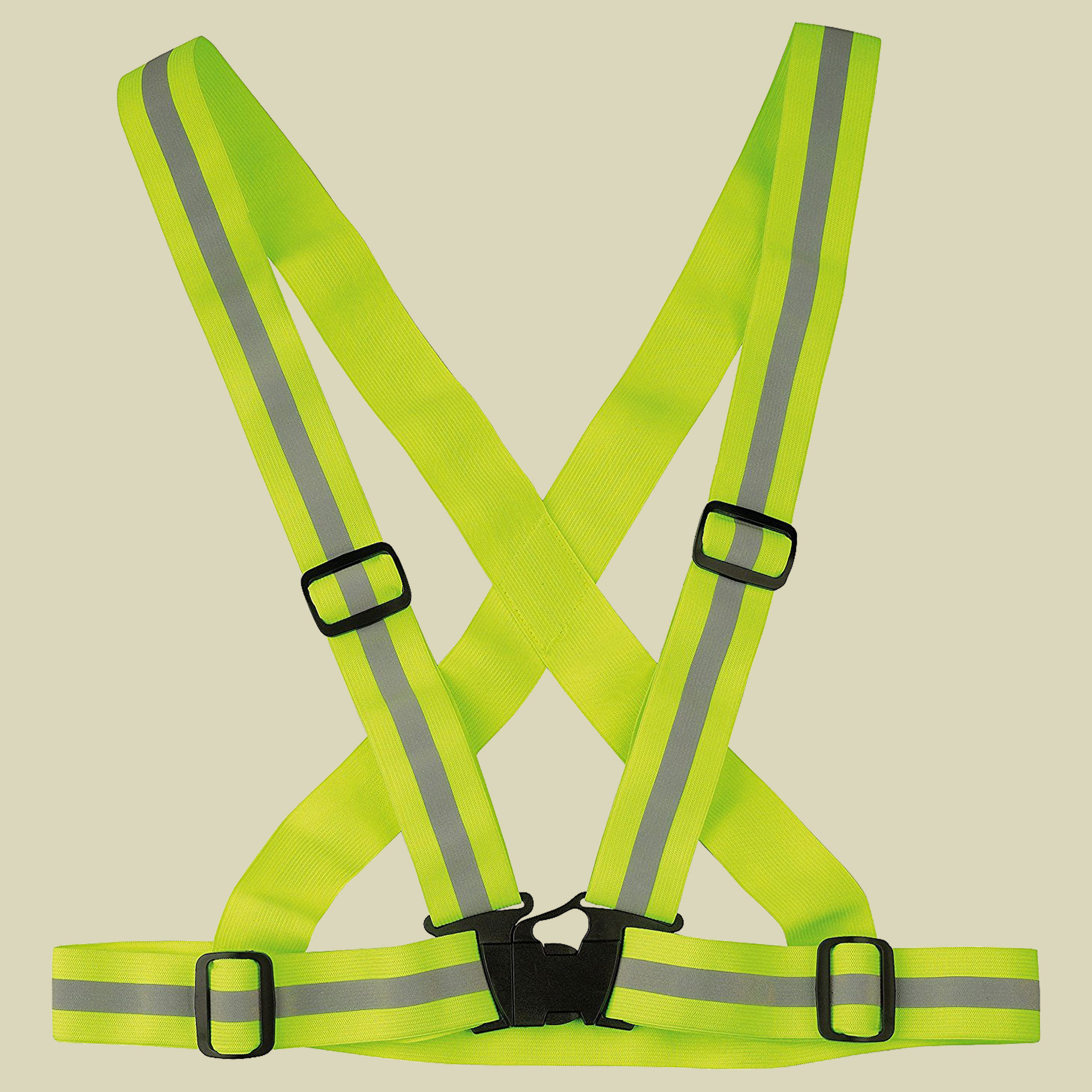Reflexschärpe Cross Belt Größe Unisize Farbe gelb/silber