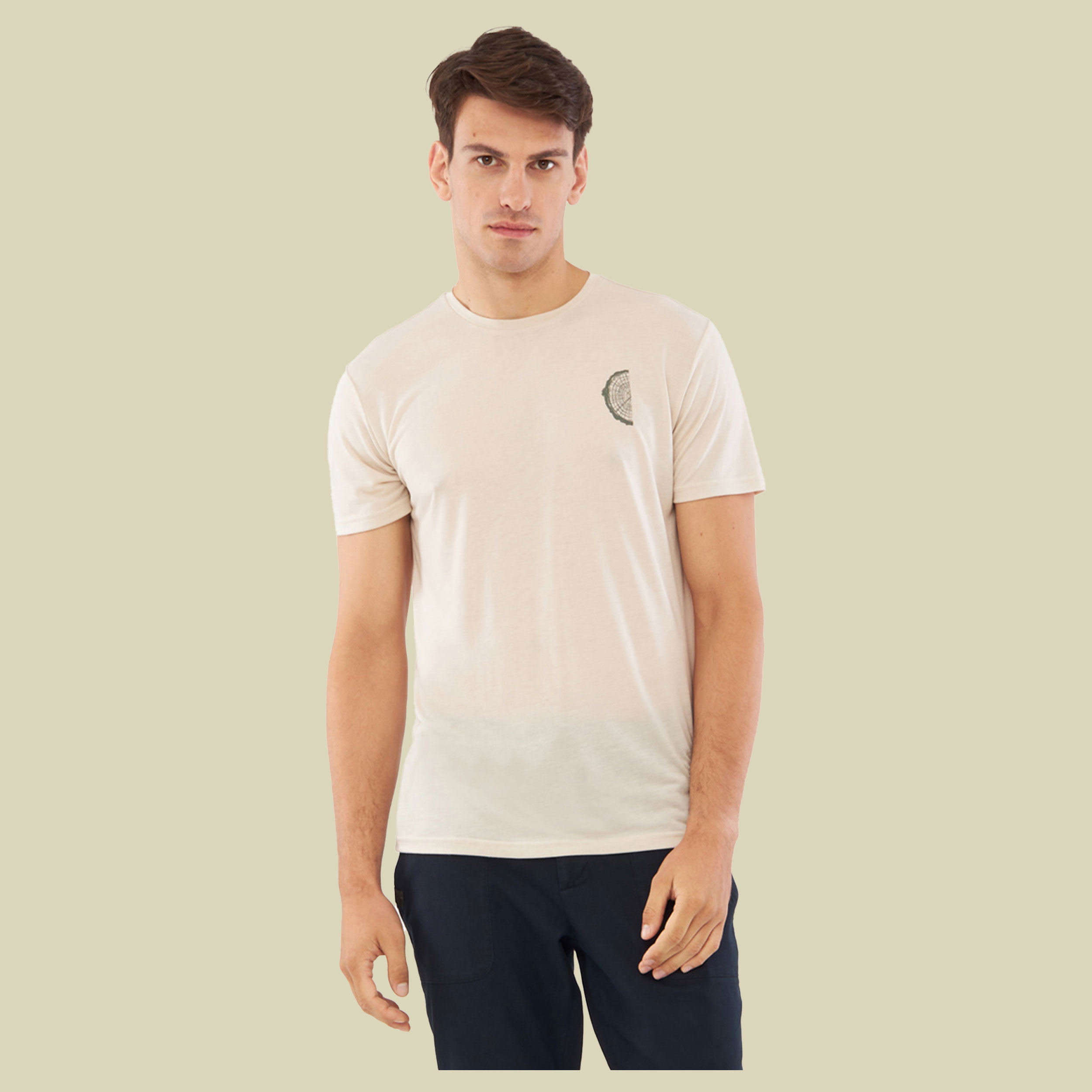 T-Shirt Rune Bamboo Men XXL beige - beige/olive