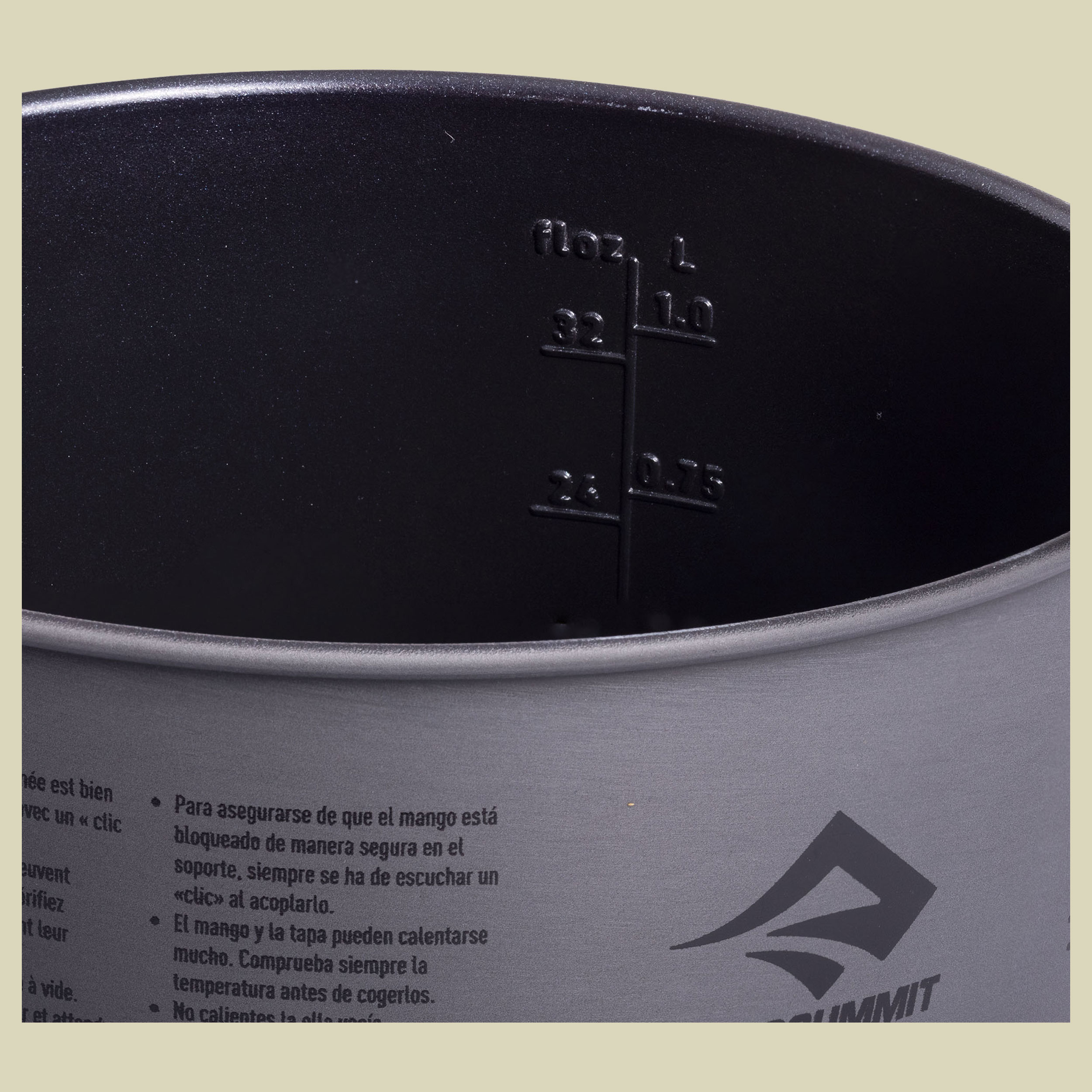 Frontier UL Pot 2L grau - aluminium hard anodised grey