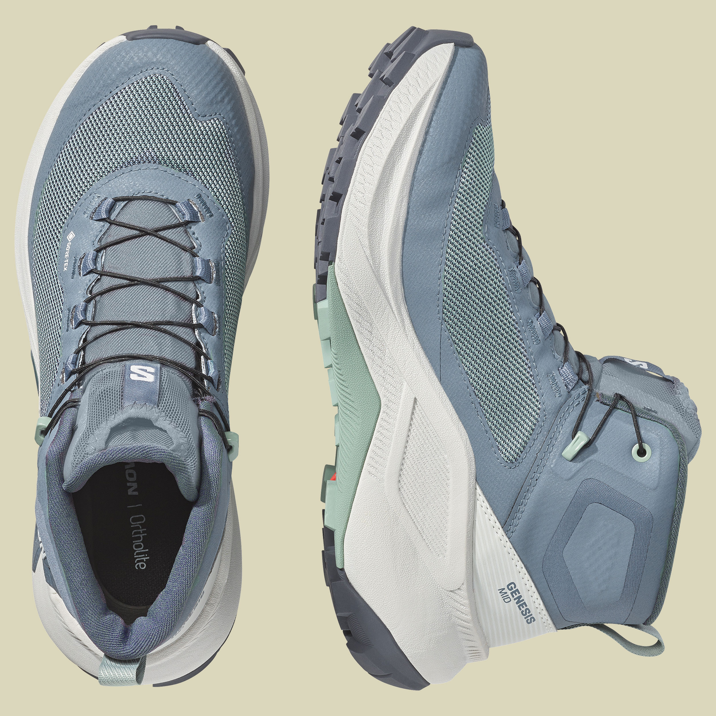 Genesis Mid GTX Women UK 5,5 mehrfarbig - grisaille green/milieu nine/iron