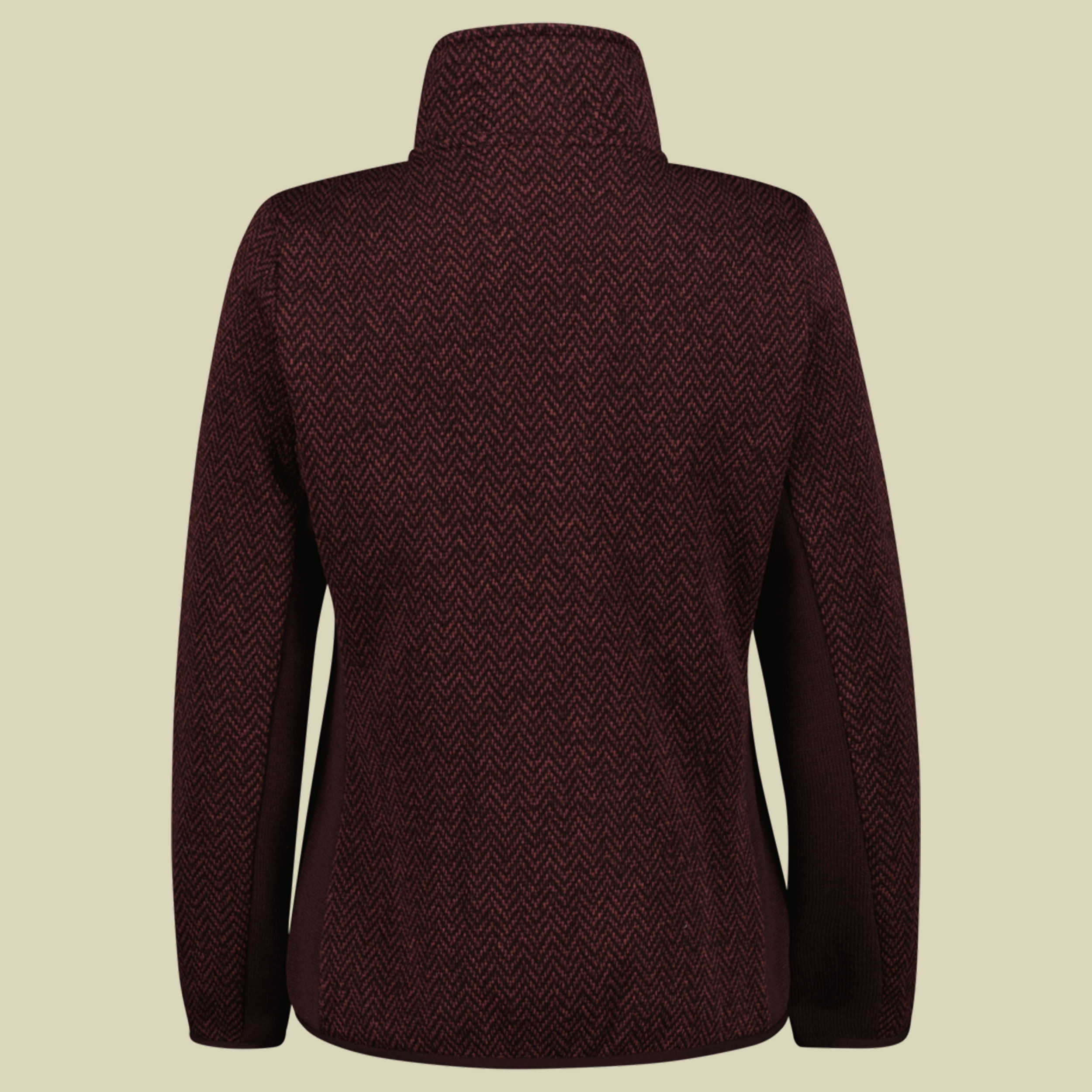 Jacket Jacquard Knitted Women 36H2686 46 rot - black berry