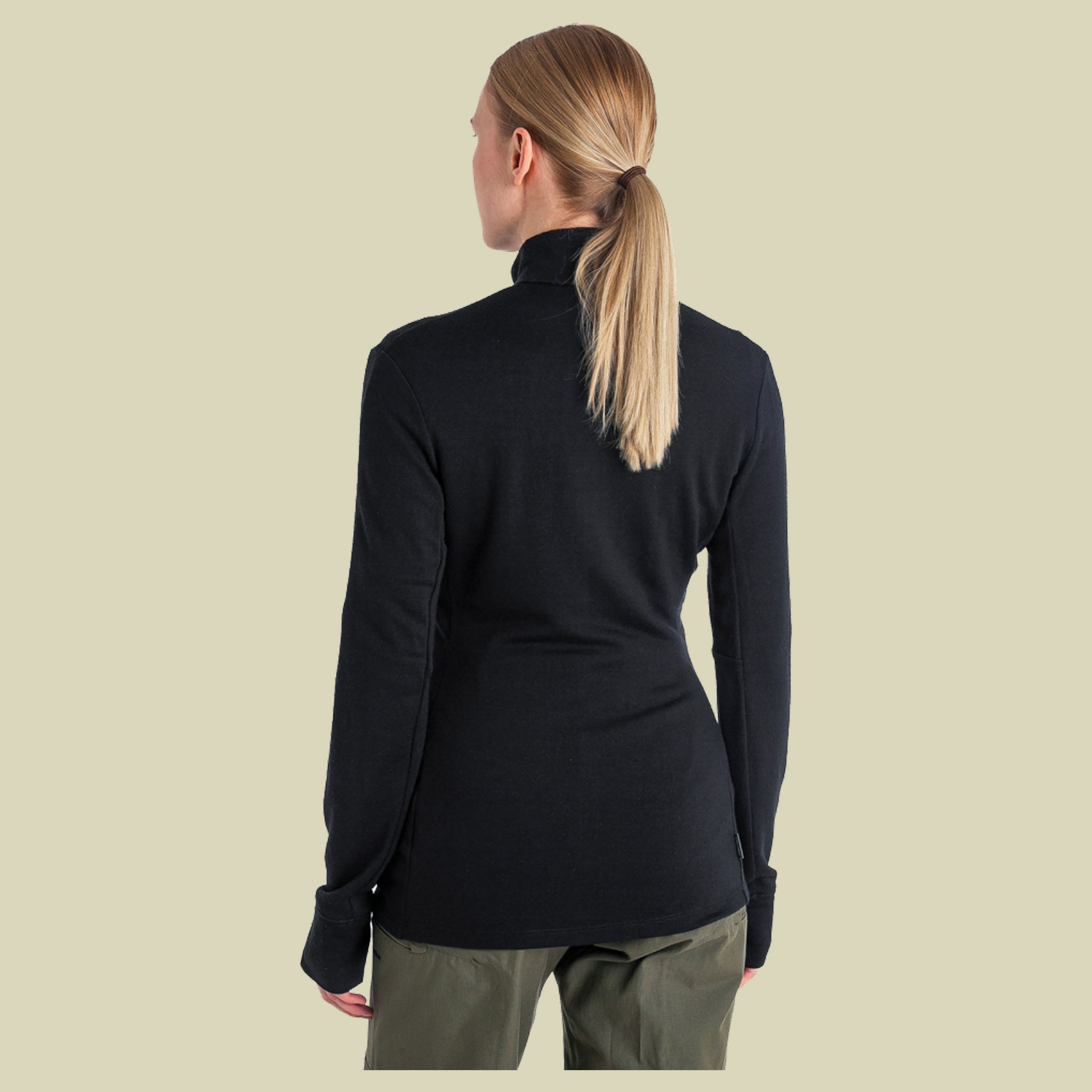 Merino 260 Quantum IV LS Zip Women M schwarz-1 - black