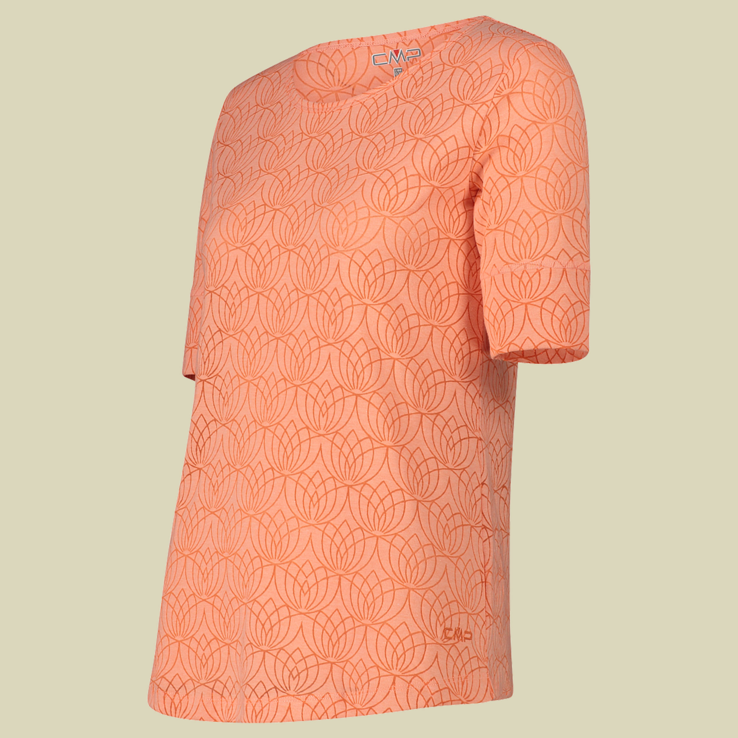 Woman T-Shirt Burnout Jersey 35N6116 36 orange - tangeri