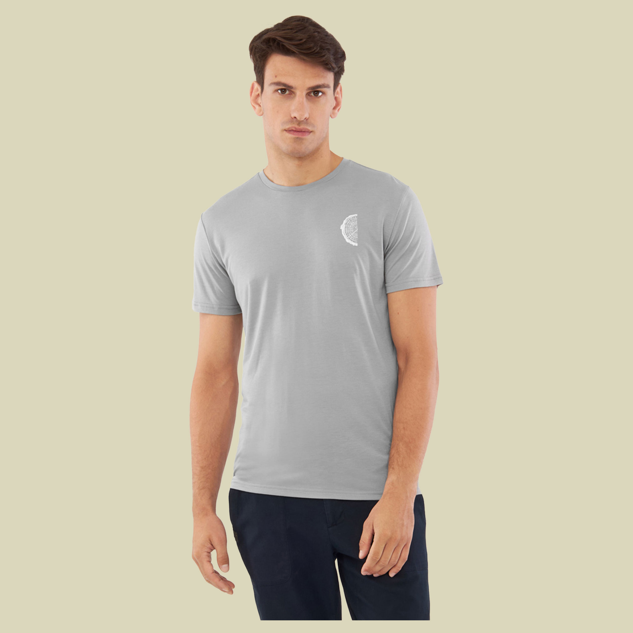 T-Shirt Rune Bamboo Men XXL grau - lt grey