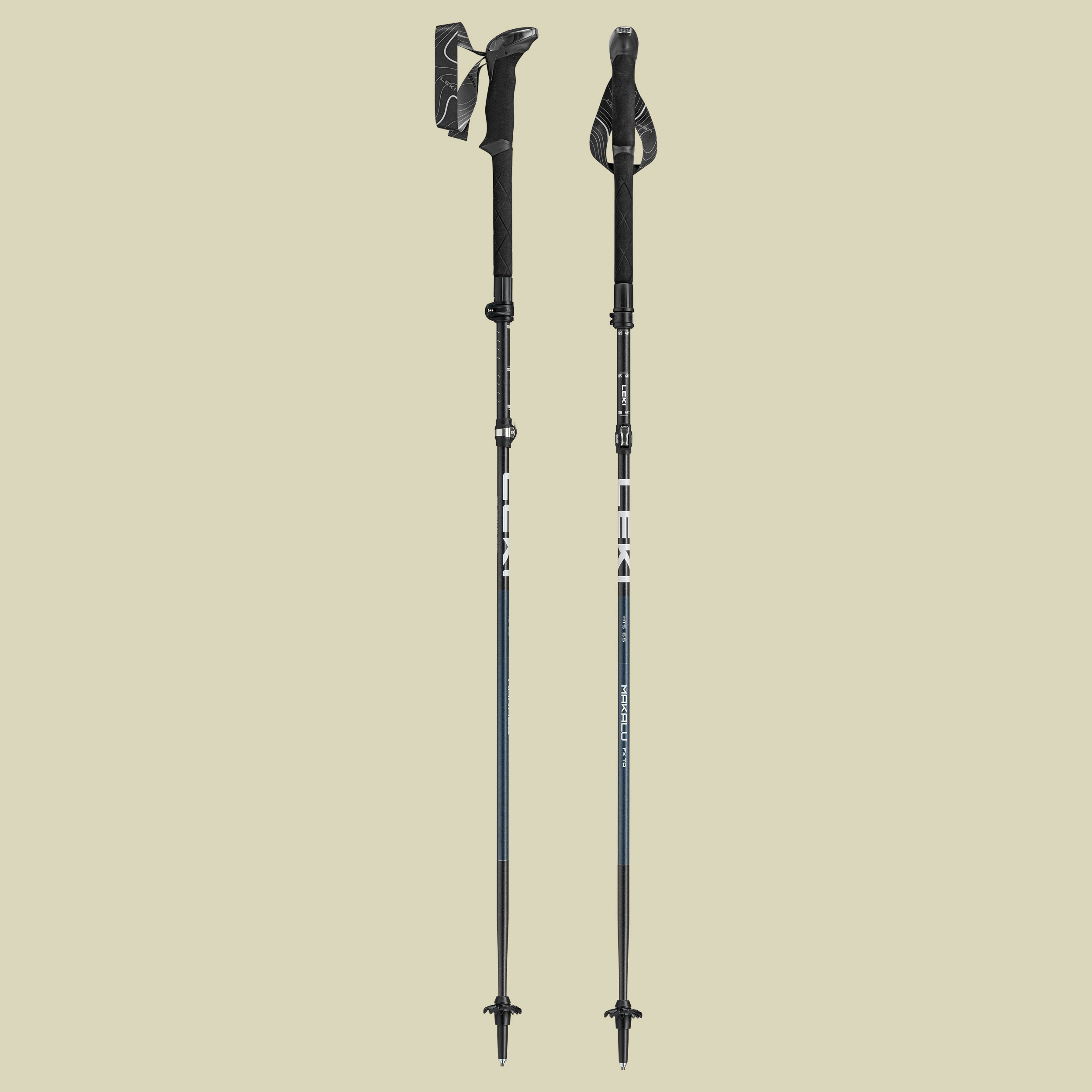 Makalu FX TA Länge 110 - 130 cm Farbe black-stone blue dark-white
