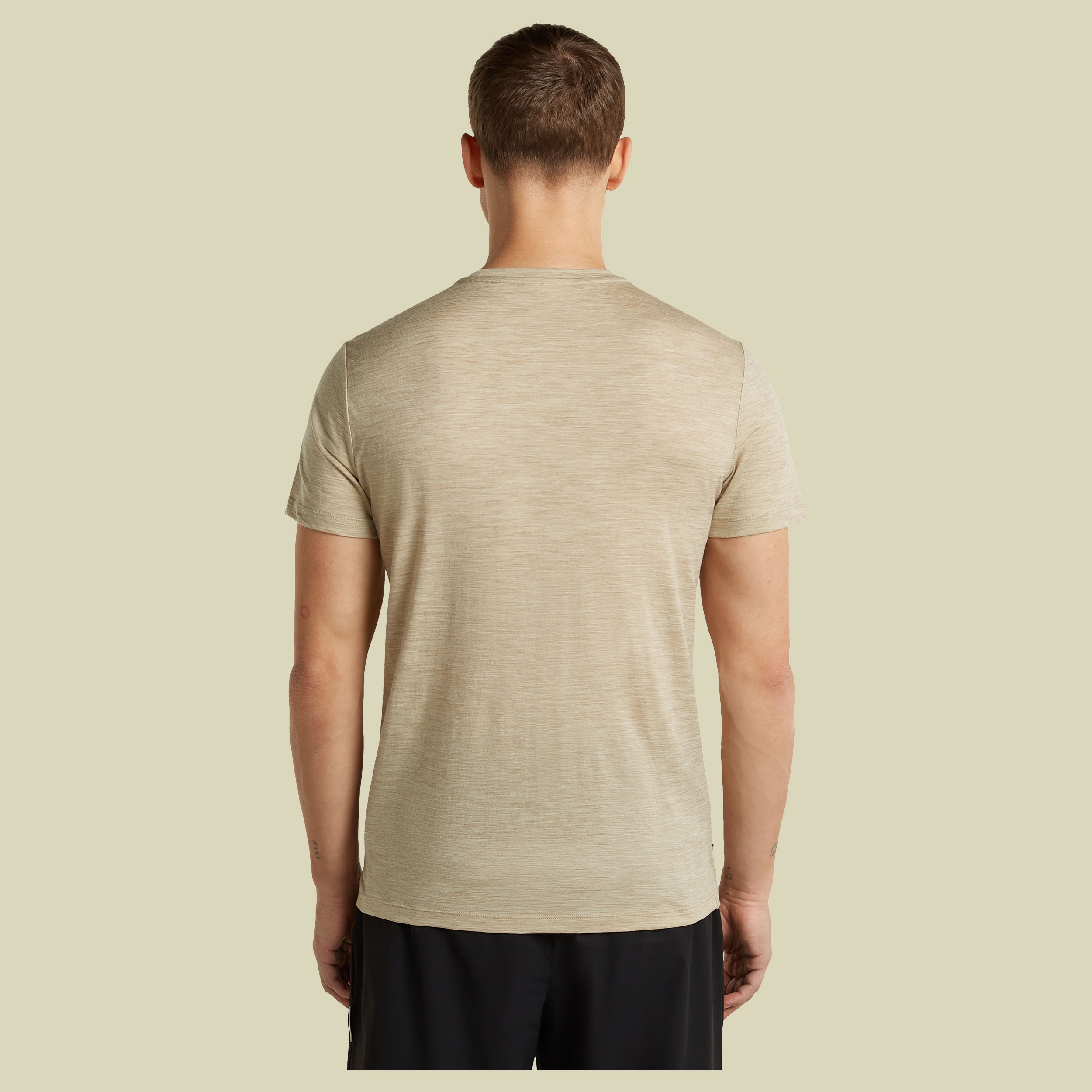Merino 150 Tech Lite SS Tee IB Stitchline Men XL beige - bay heather