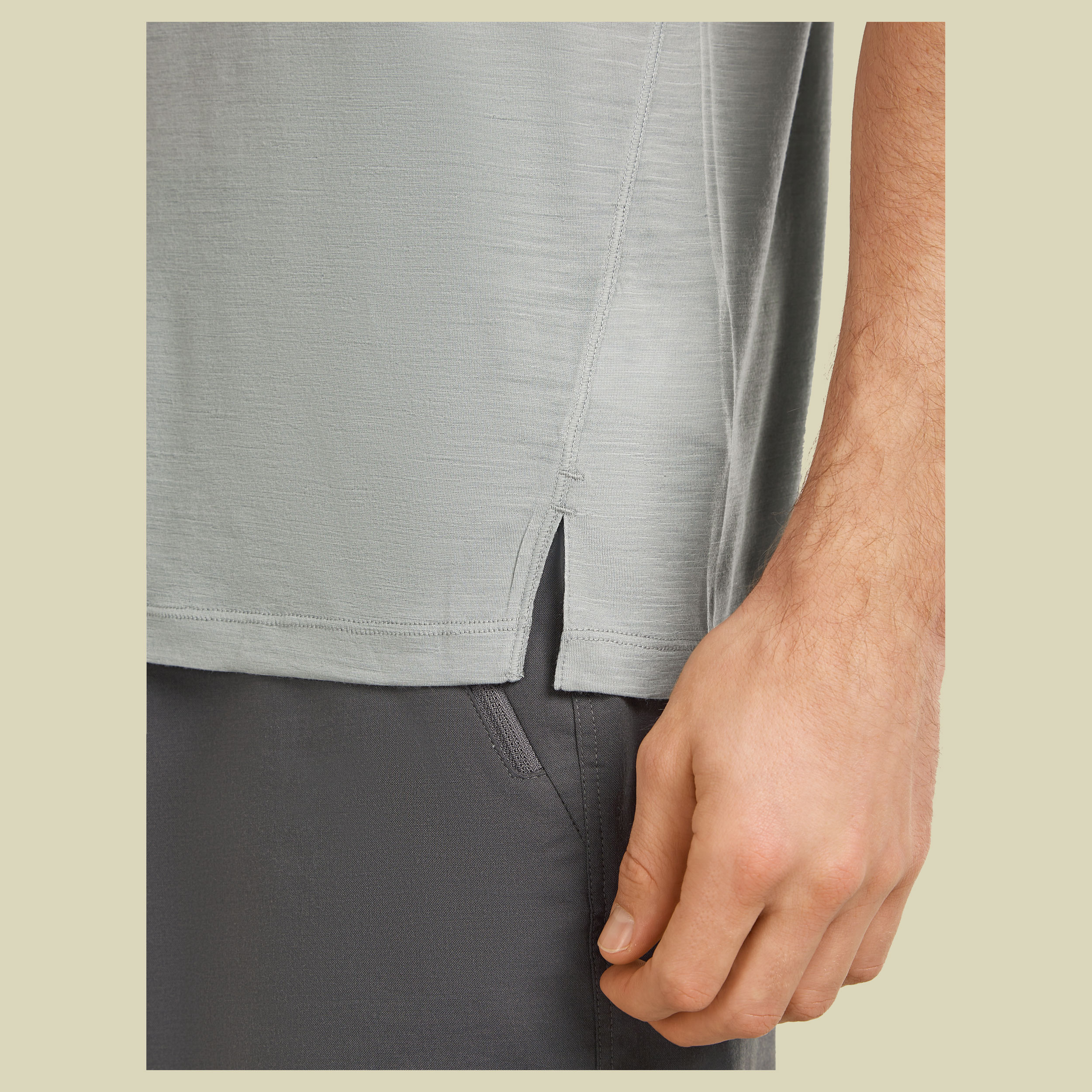 150 MerinoFine Ace SS Tee Men XL grau - proto grey