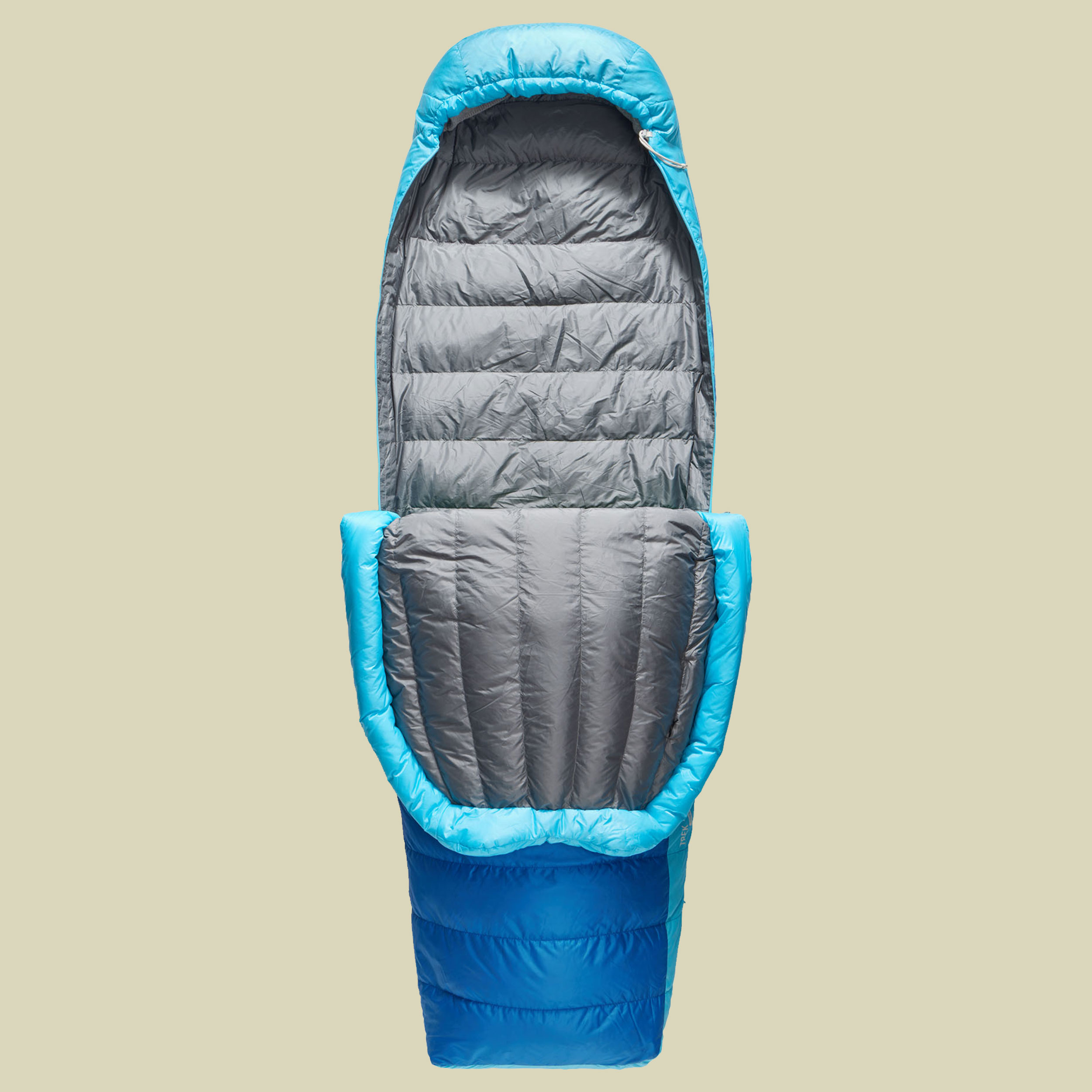 Trek -1C Down Sleeping Bag 198 cm long blau snorkel blue