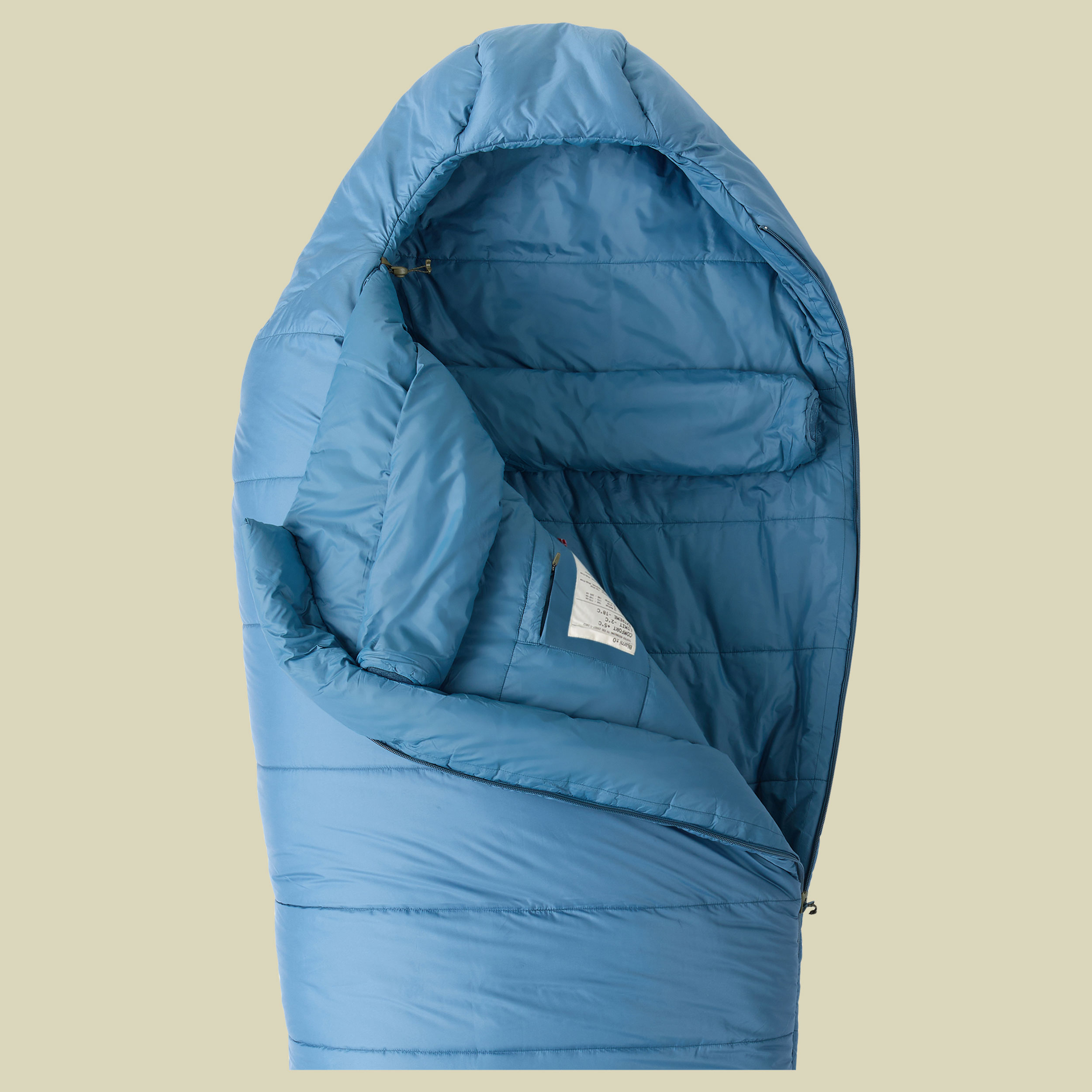Bjarni 0 Grad Mummy Sleeping Bag 205 cm links - aegan blue XL