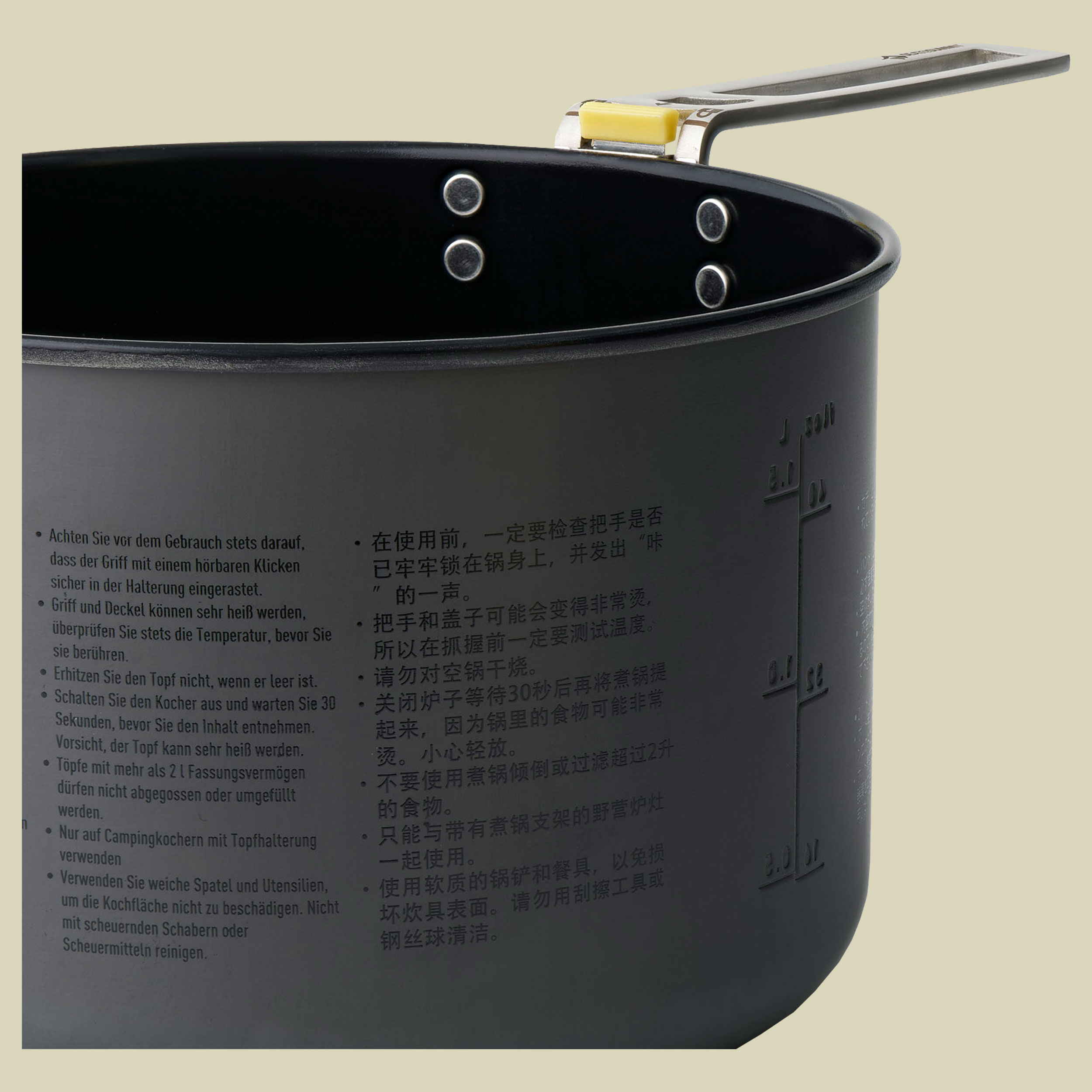 Frontier UL Pot 2L grau - aluminium hard anodised grey