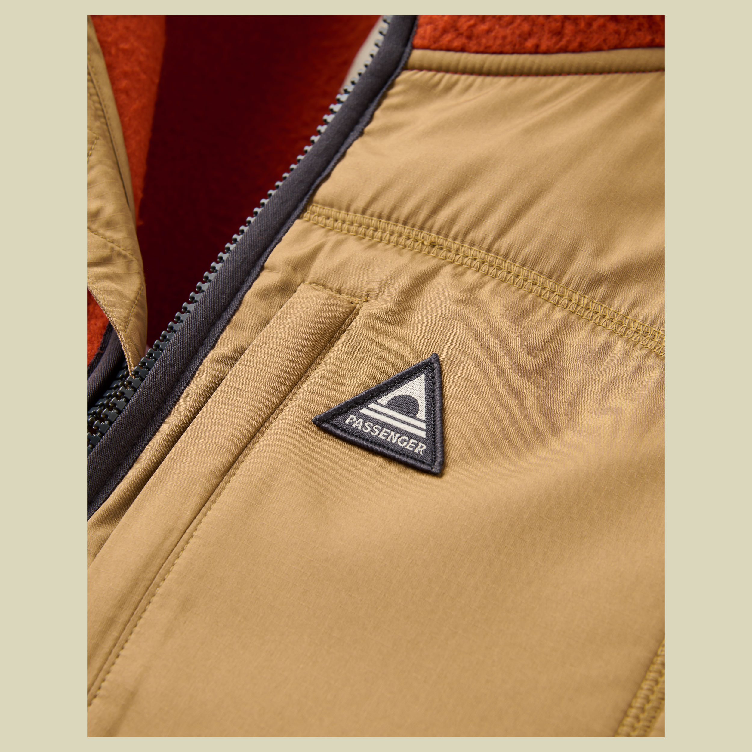 Offgrid 1/2 Zip Sherpa Fleece Men XL dark rust/caramel