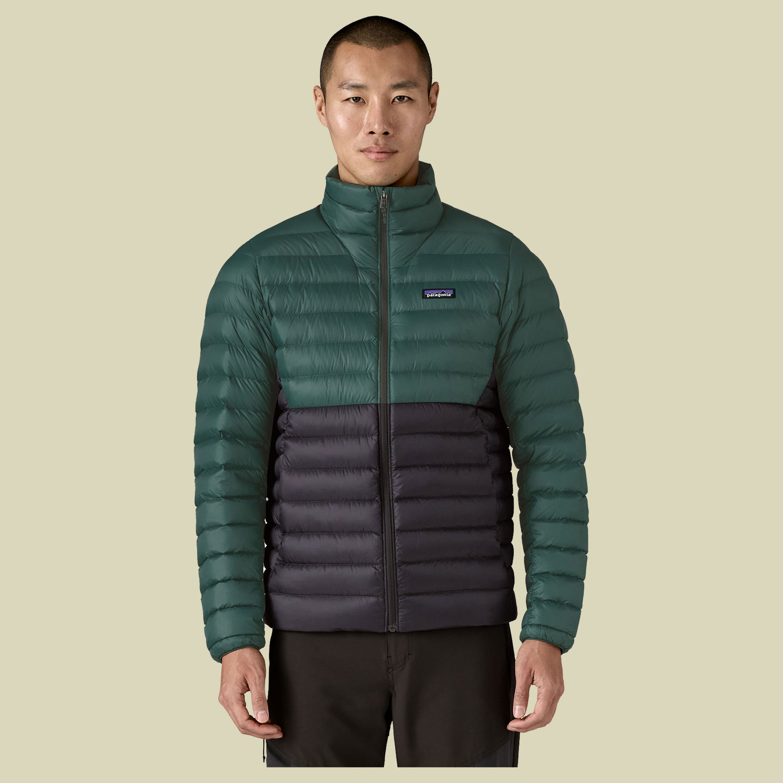 Down Sweater Men grün XL - cascade green w/black