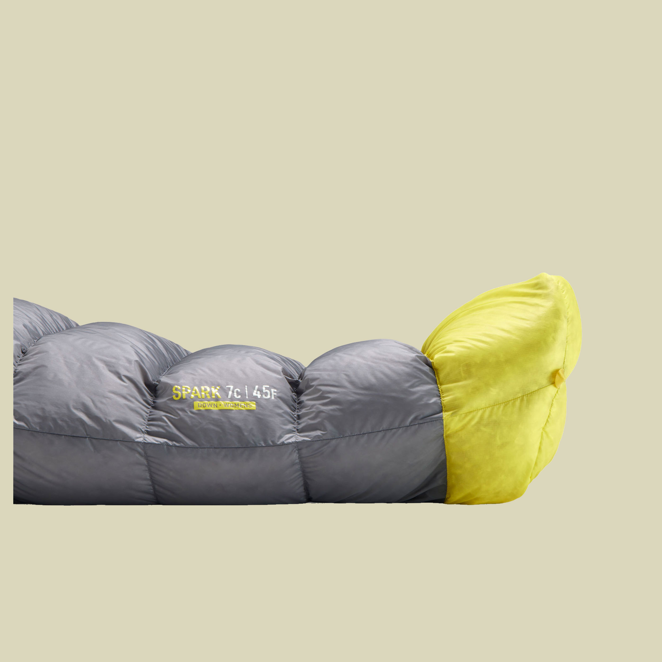 Spark Women´s Down Sleeping Bag -9C 185 cm grau - Farbe pewter grey