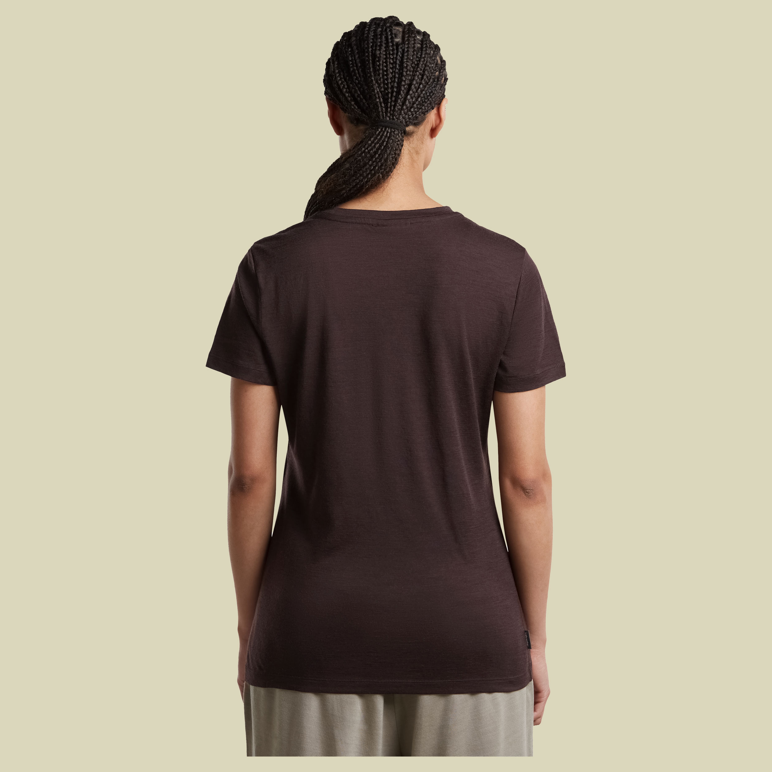 Merino 150 Tech Lite SS Tee Peaceful Pas Women XL braun - bittersweet