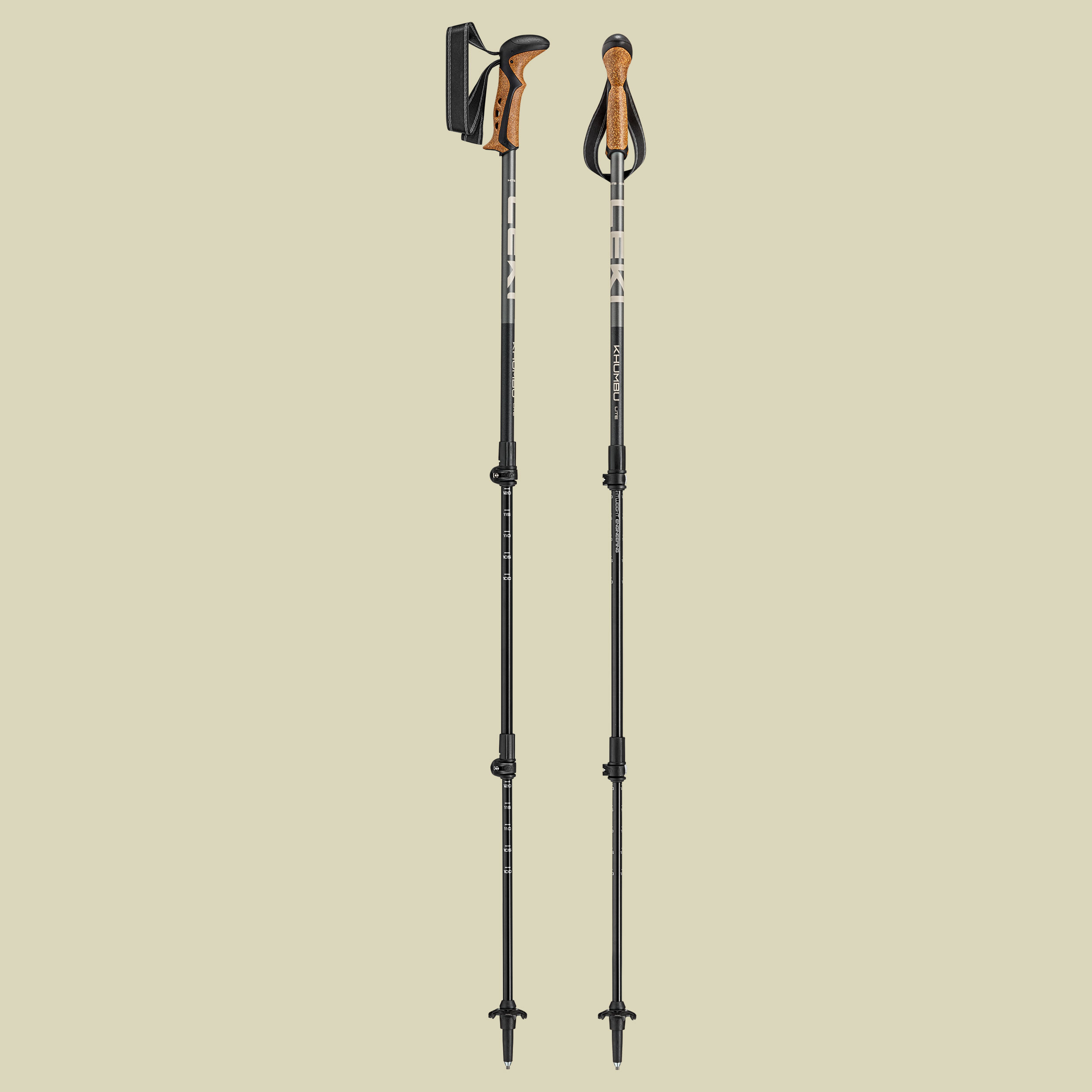 Khumbu Lite Länge 100 - 135 cm Farbe black-pale clay light-dark anthracite